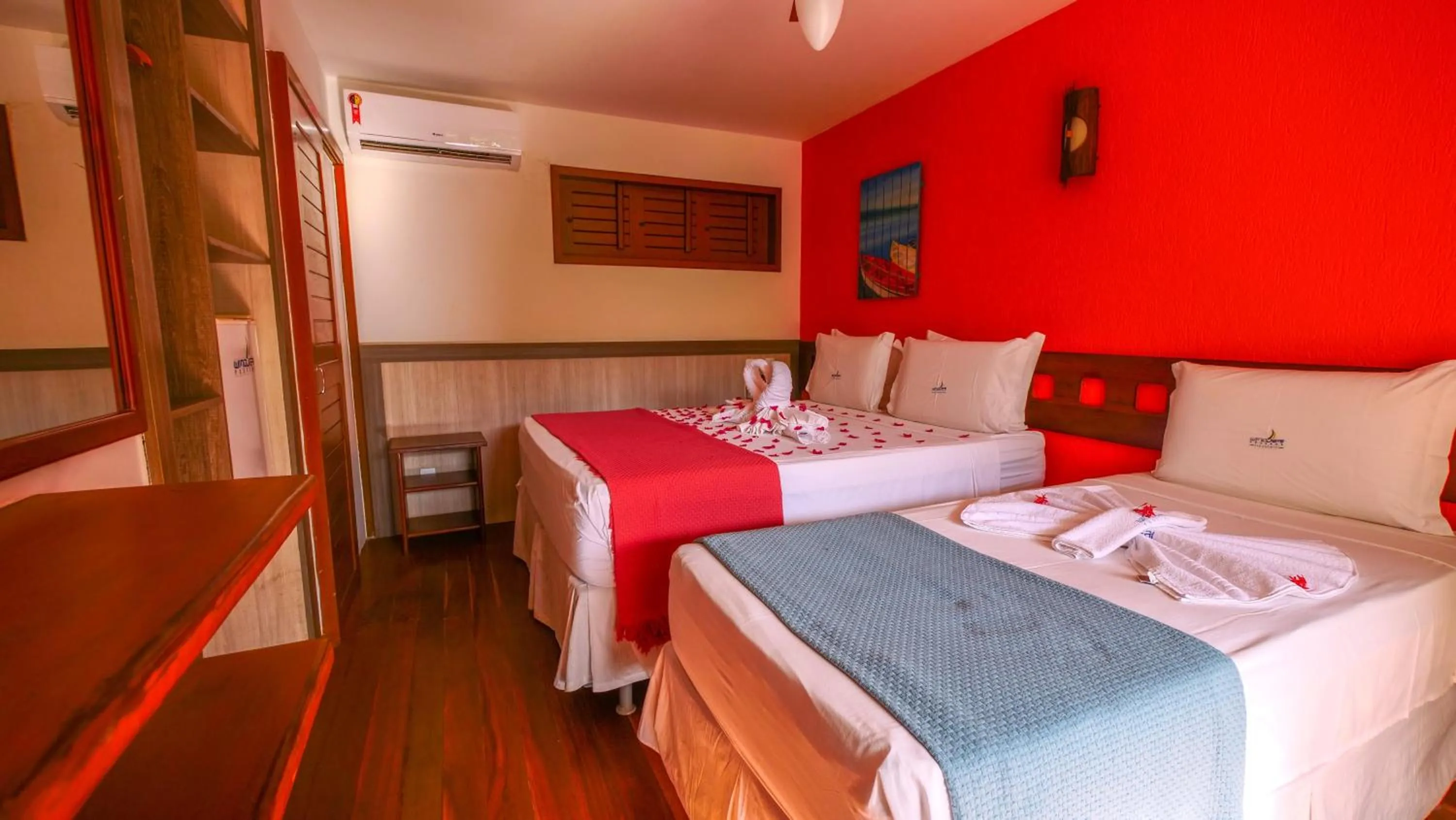 Bed in Pousada Windjeri