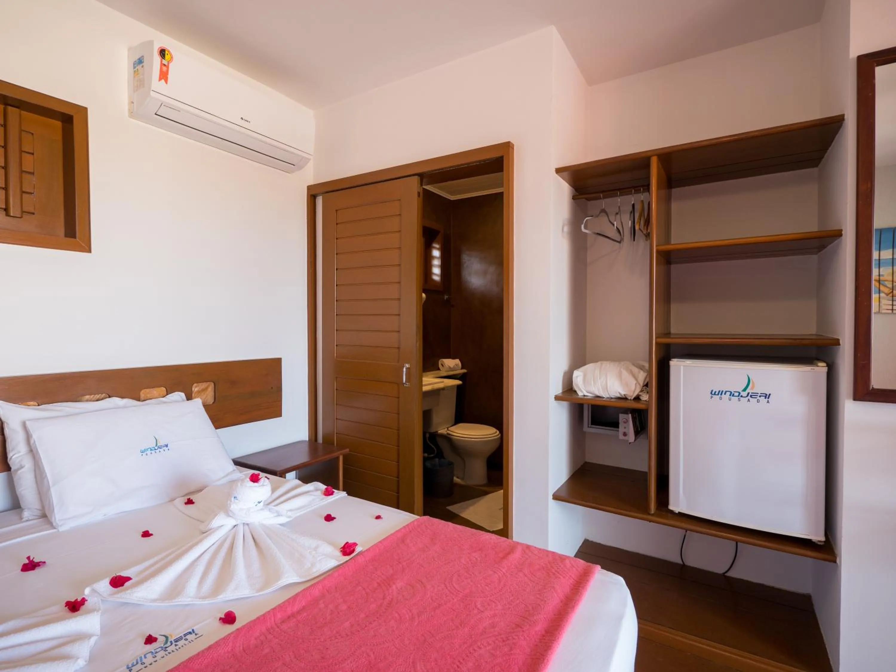 Bed in Pousada Windjeri