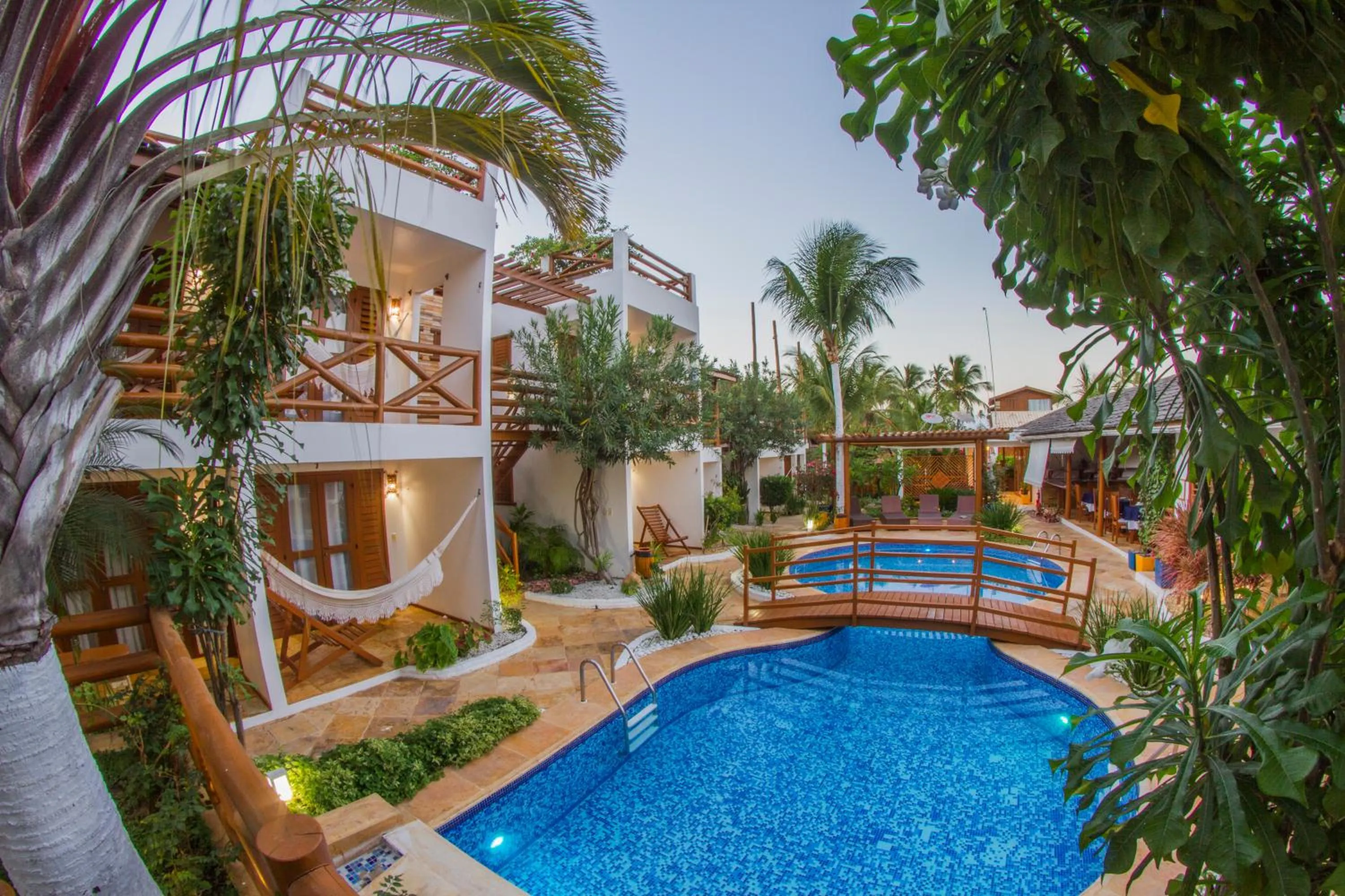 Garden view in Pousada Windjeri