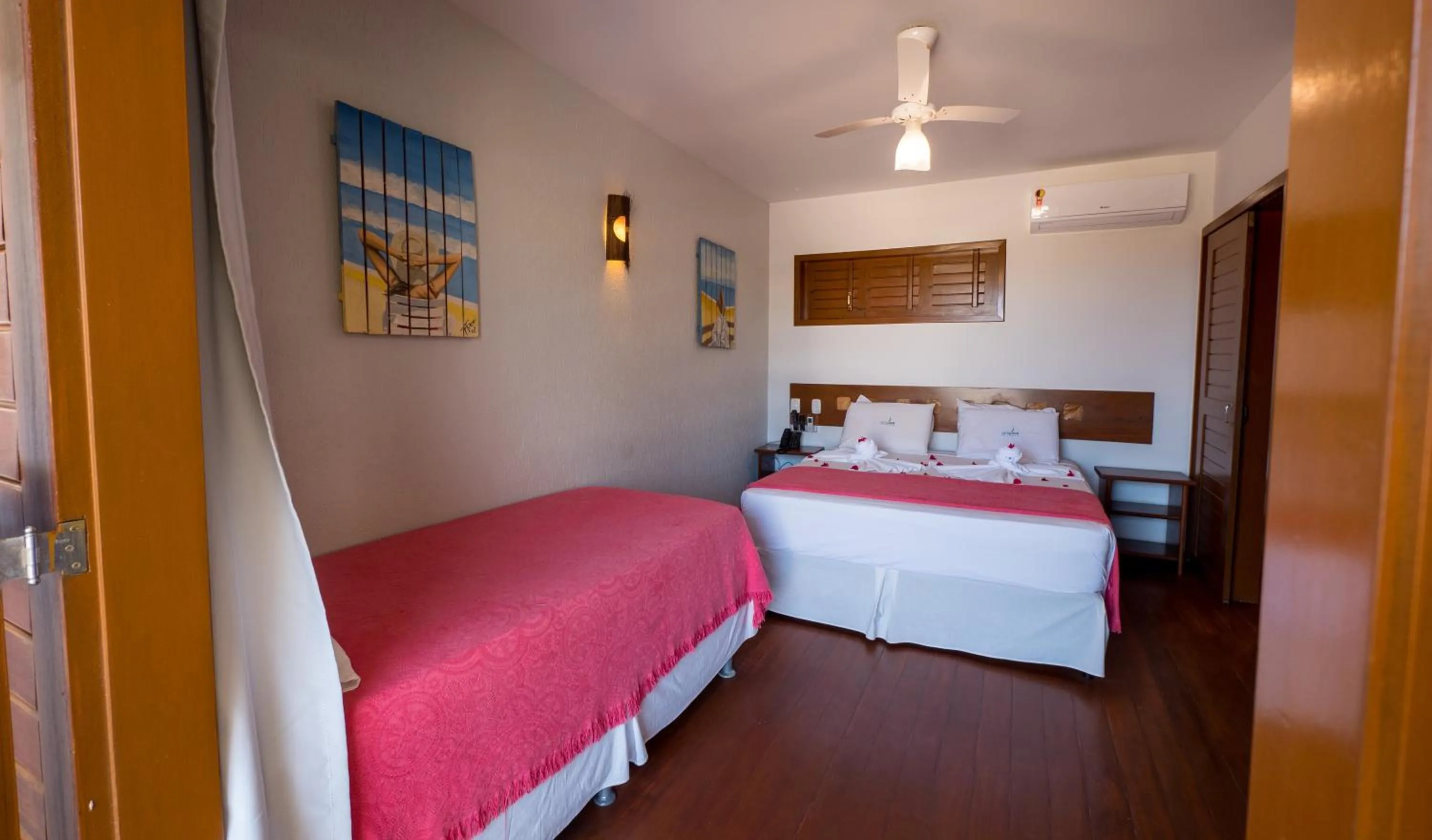 Bed in Pousada Windjeri