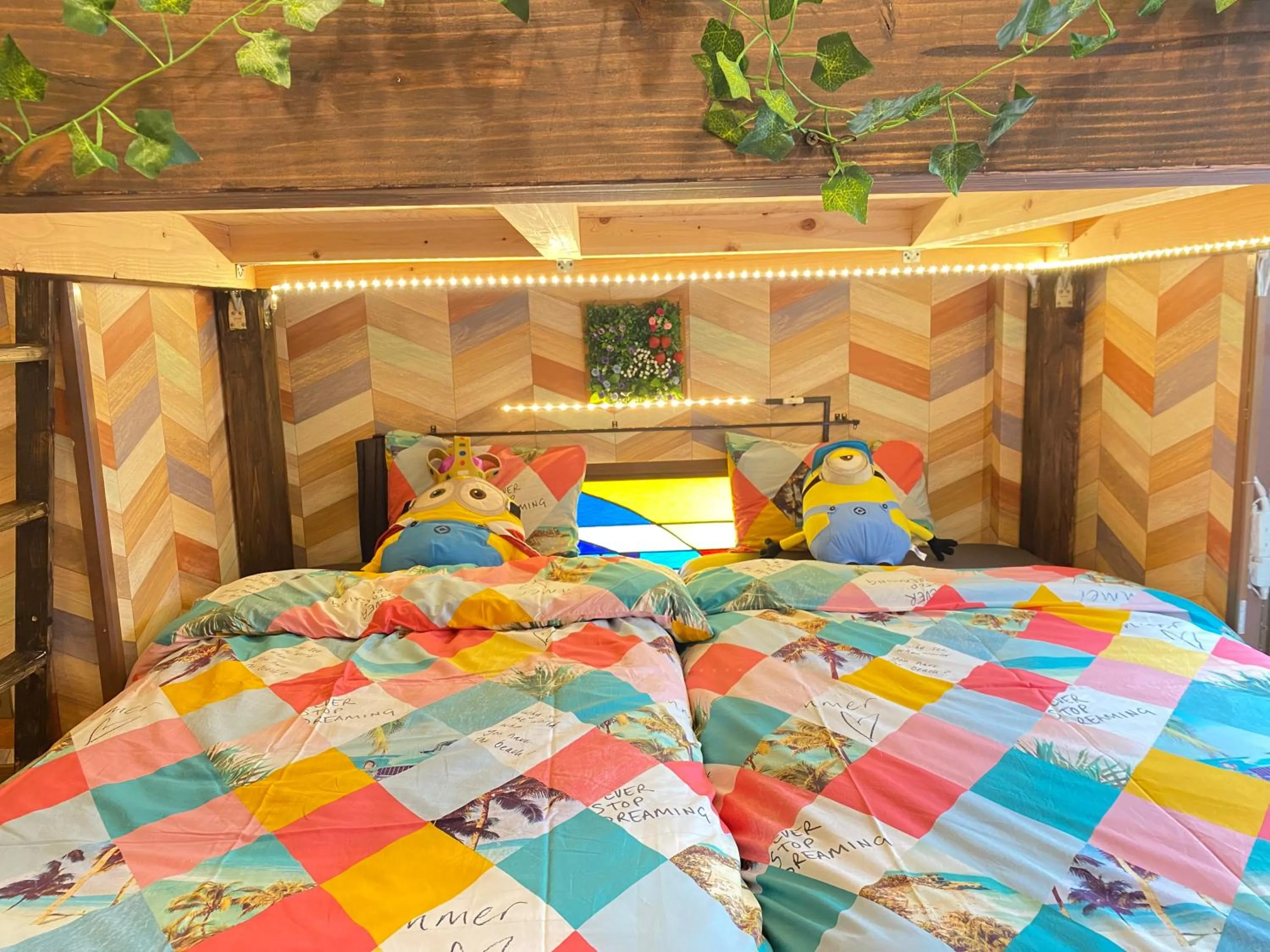 Bed in Hotel Orange House