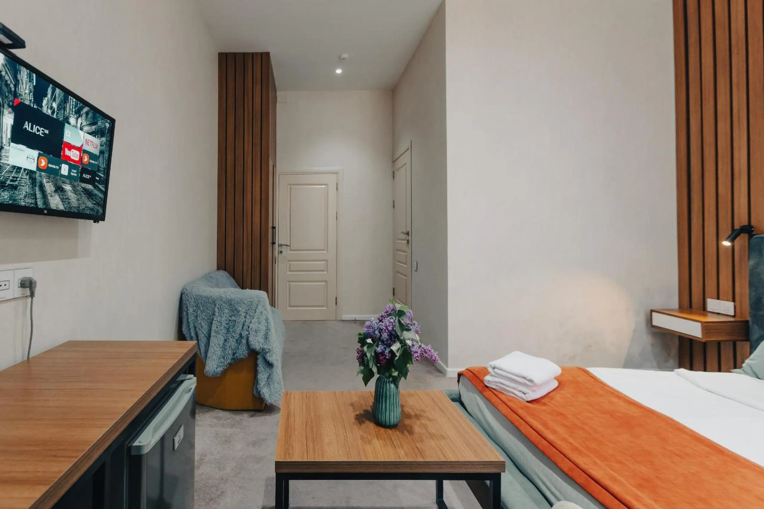 Bed in Seven Boutique Hotel Baku