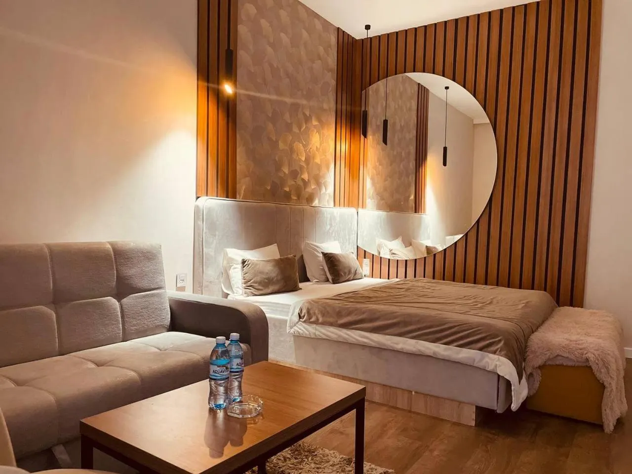Bed in Seven Boutique Hotel Baku