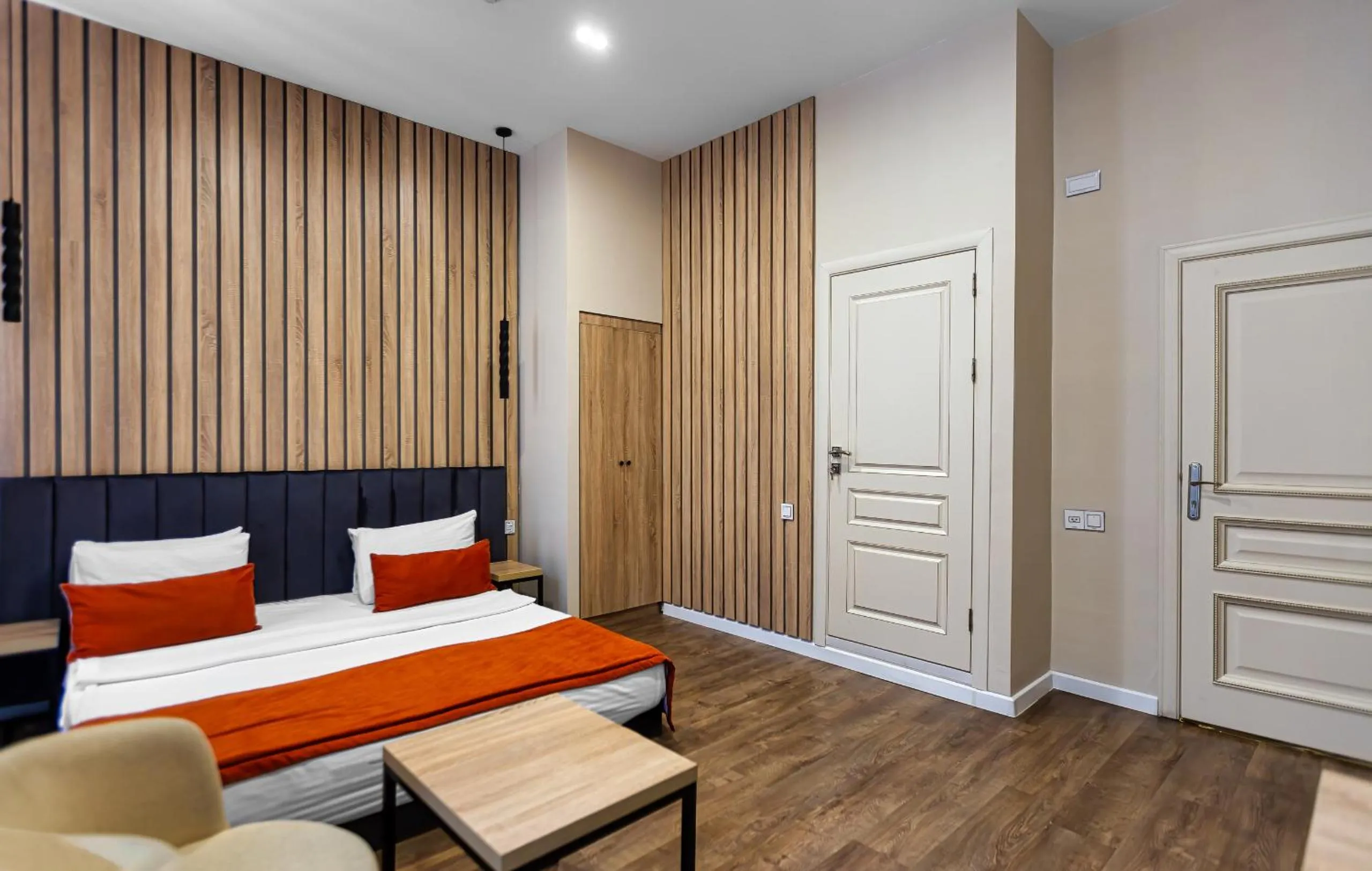 Bed in Seven Boutique Hotel Baku