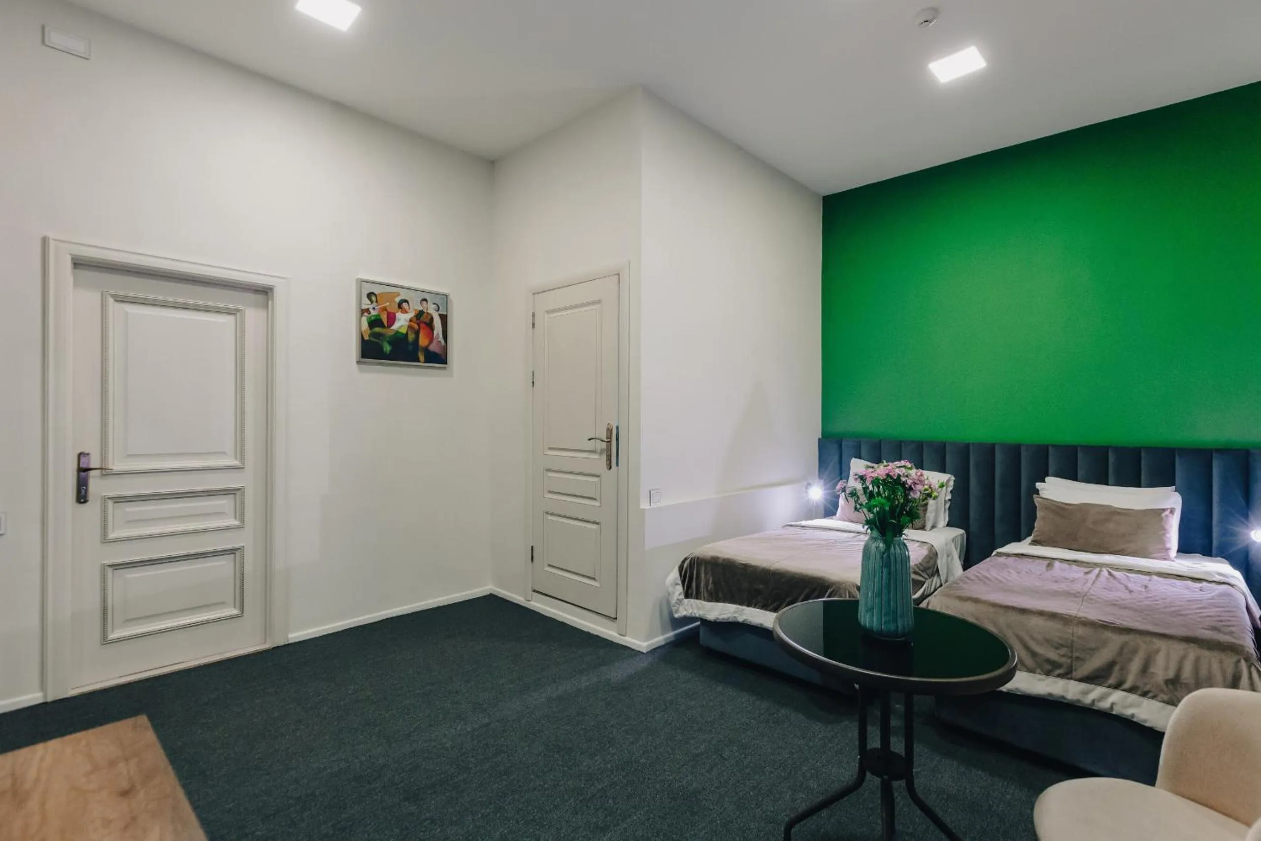 Bed in Seven Boutique Hotel Baku