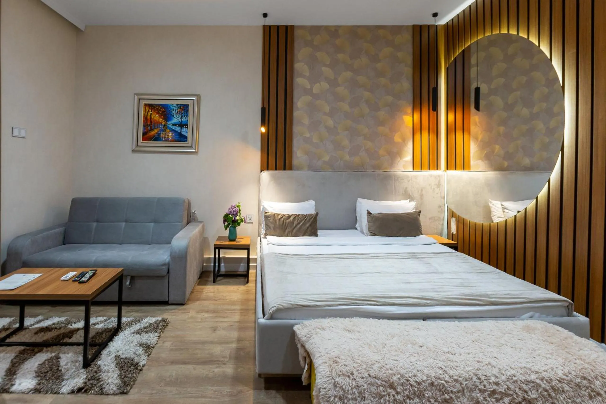 Bed in Seven Boutique Hotel Baku