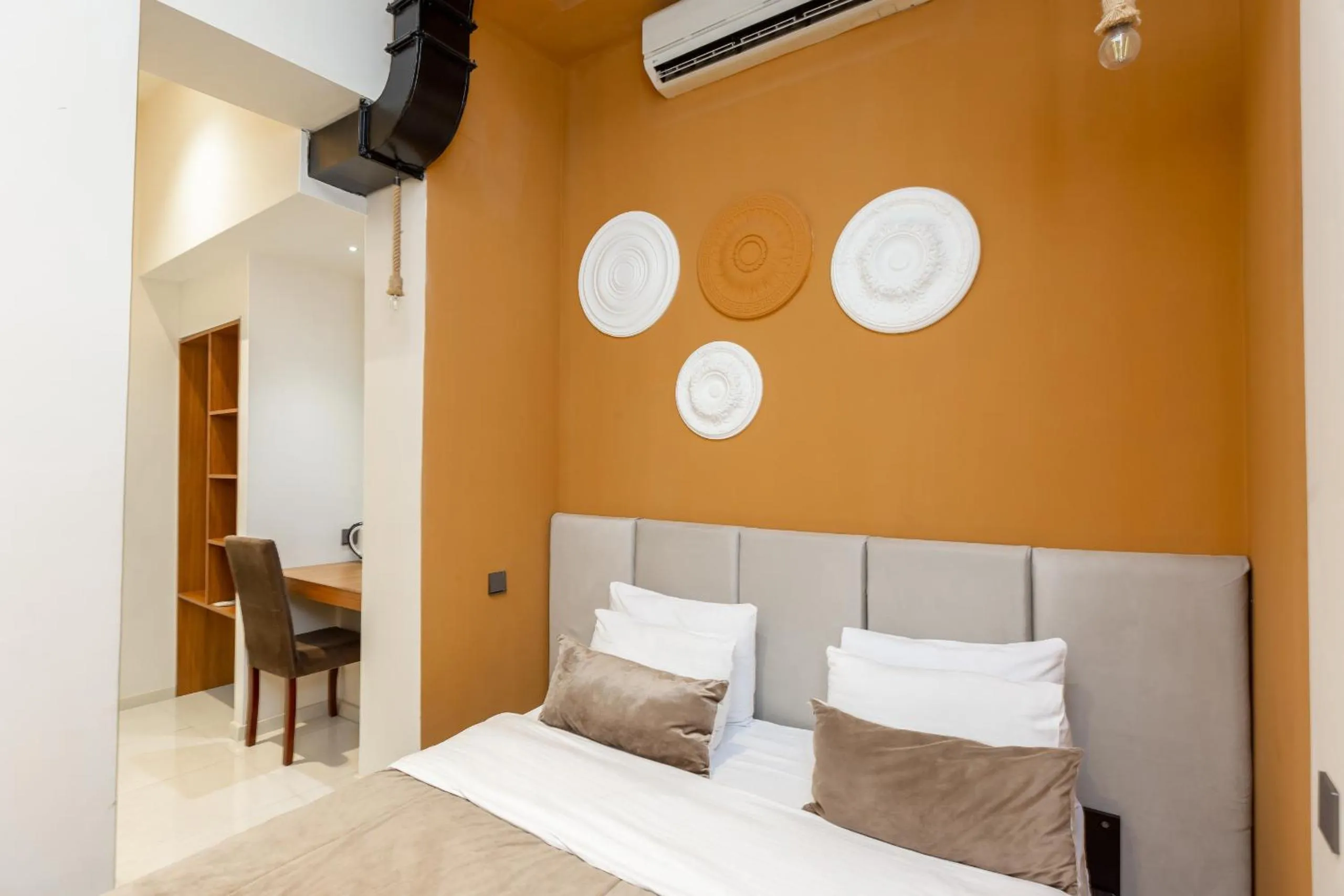 Bed in Seven Boutique Hotel Baku