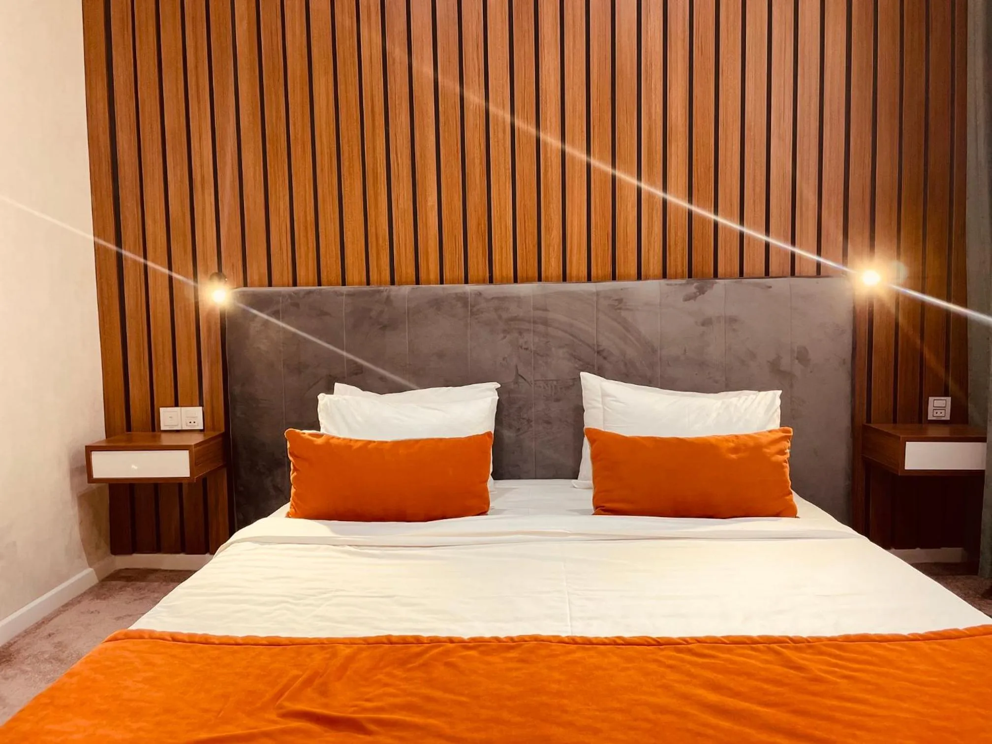 Bed in Seven Boutique Hotel Baku