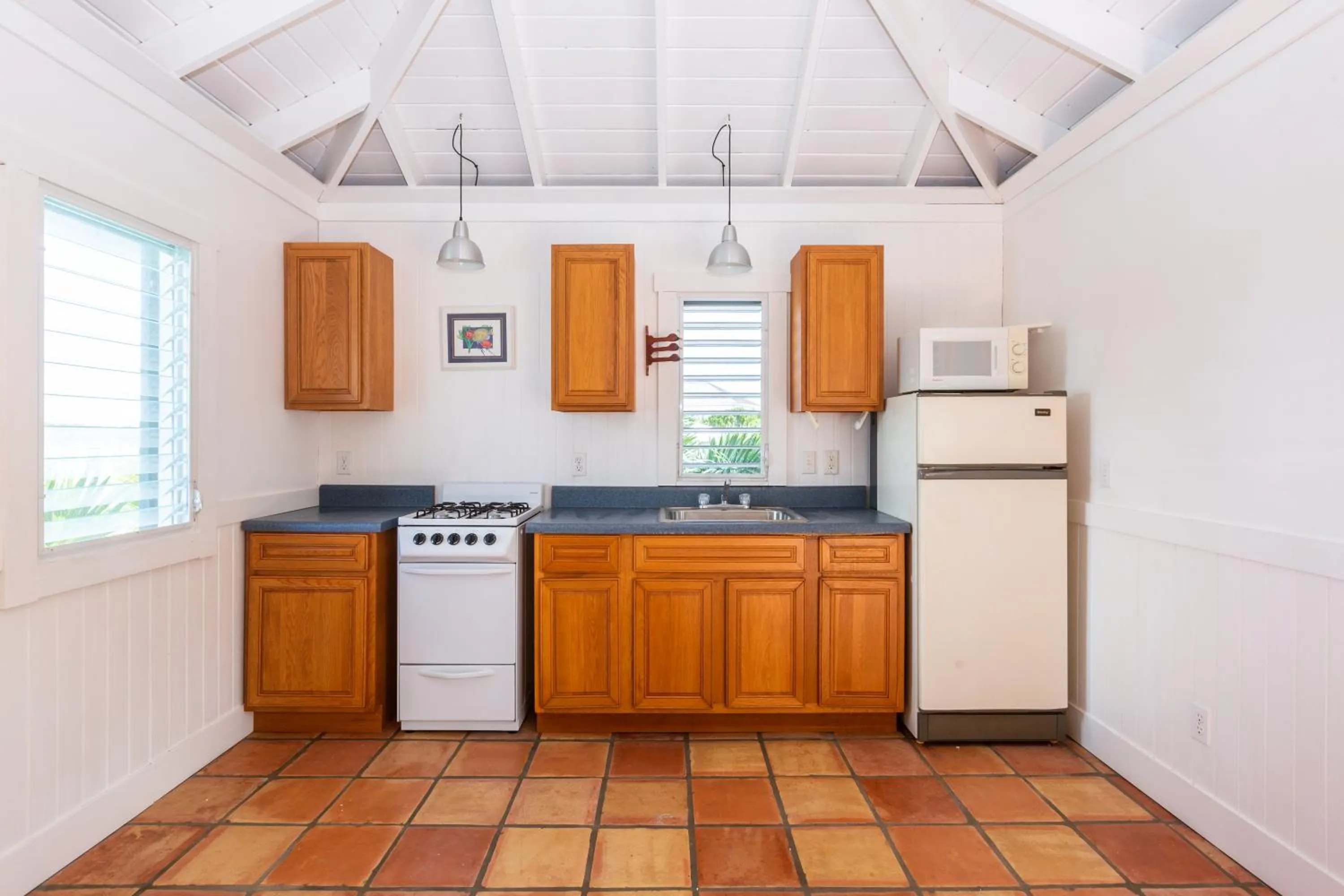 Kitchen or kitchenette in Peace and Plenty Resort