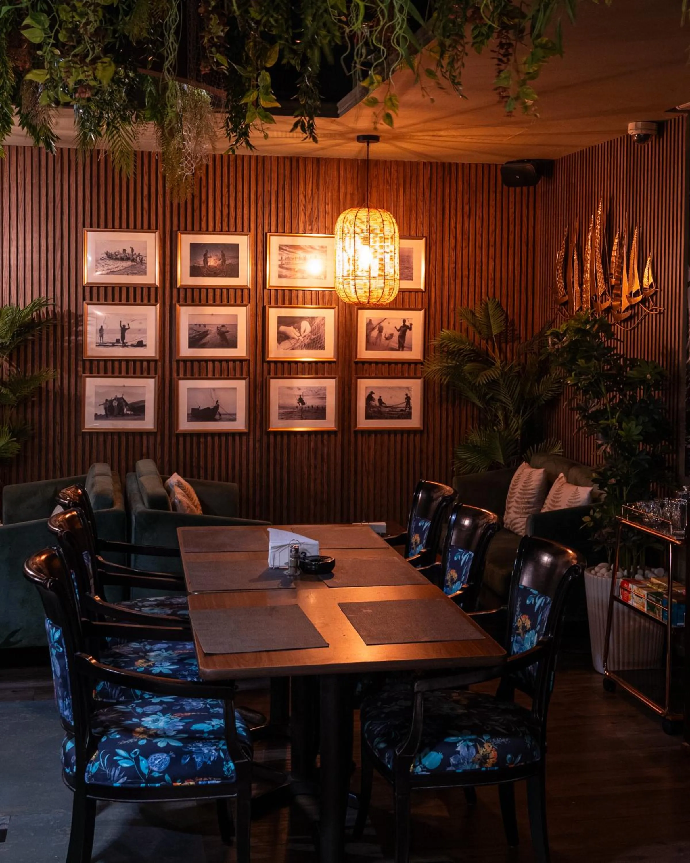Seating area in President Hotel