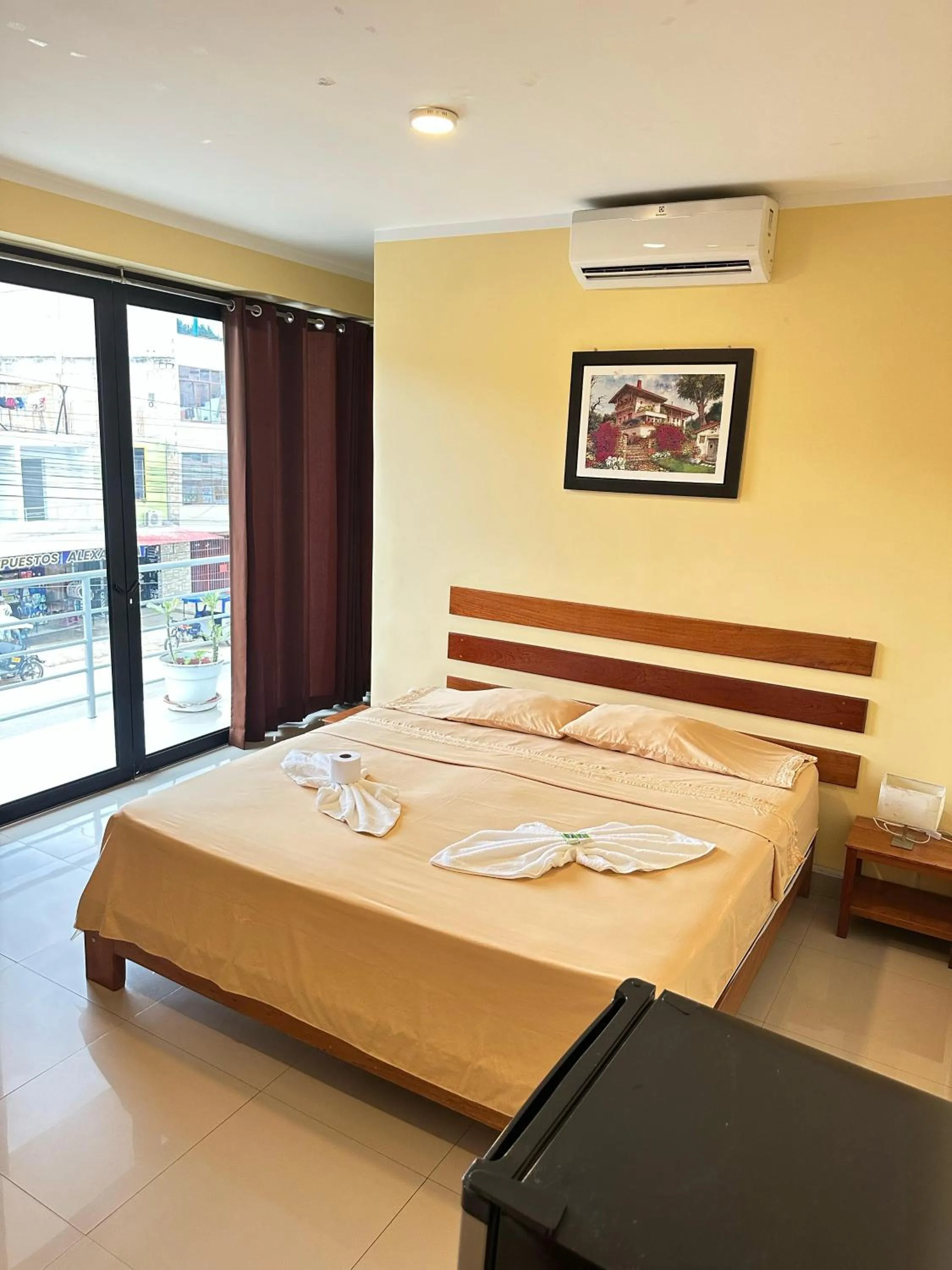 Bed in Hostal Cordillera Azul