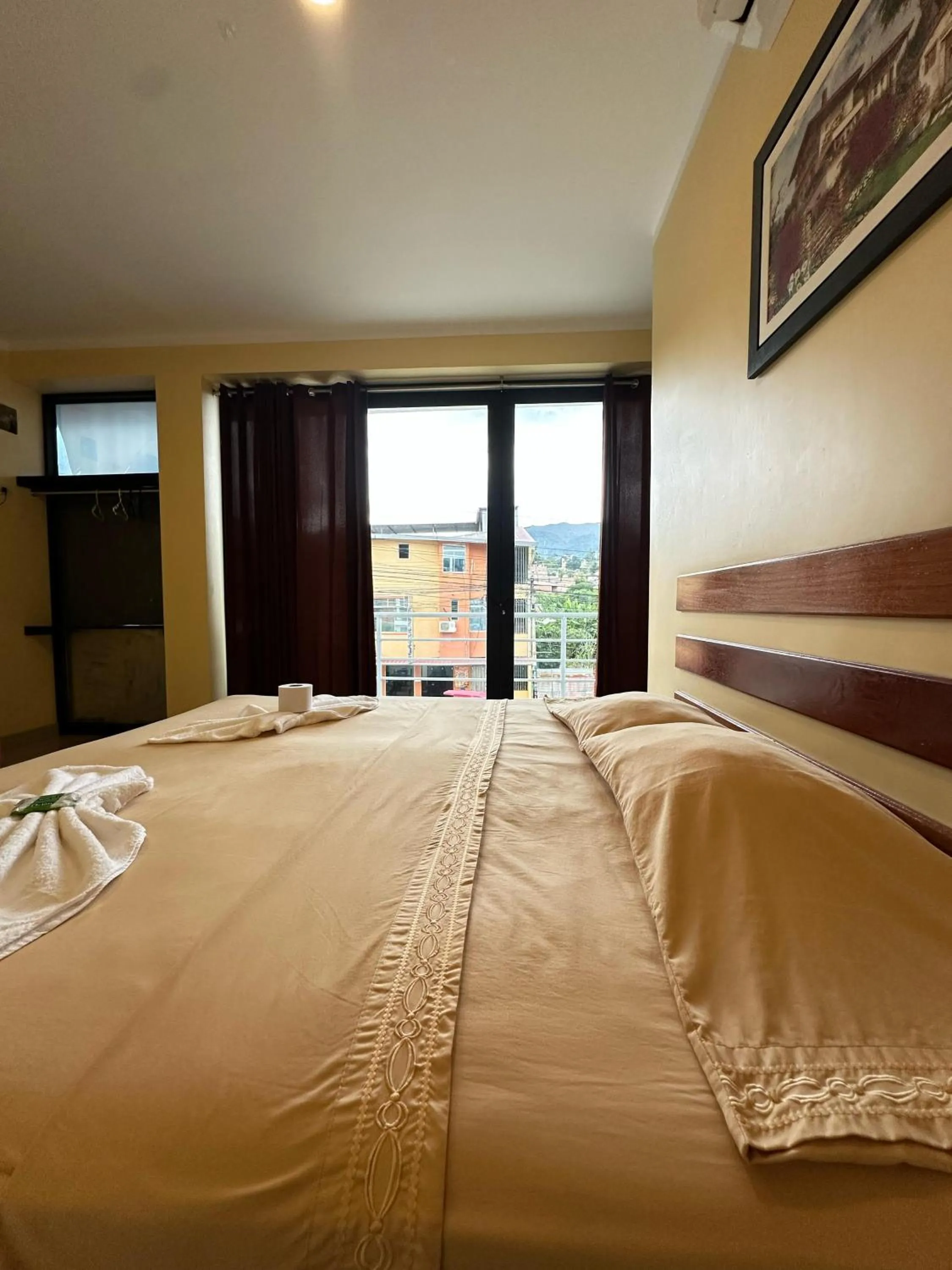 Bed in Hostal Cordillera Azul