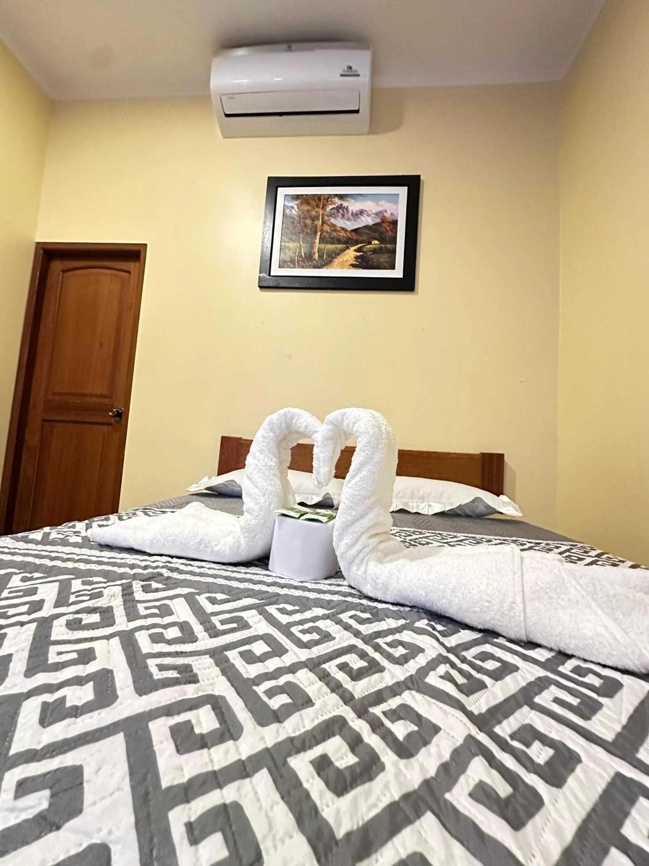 Bed in Hostal Cordillera Azul