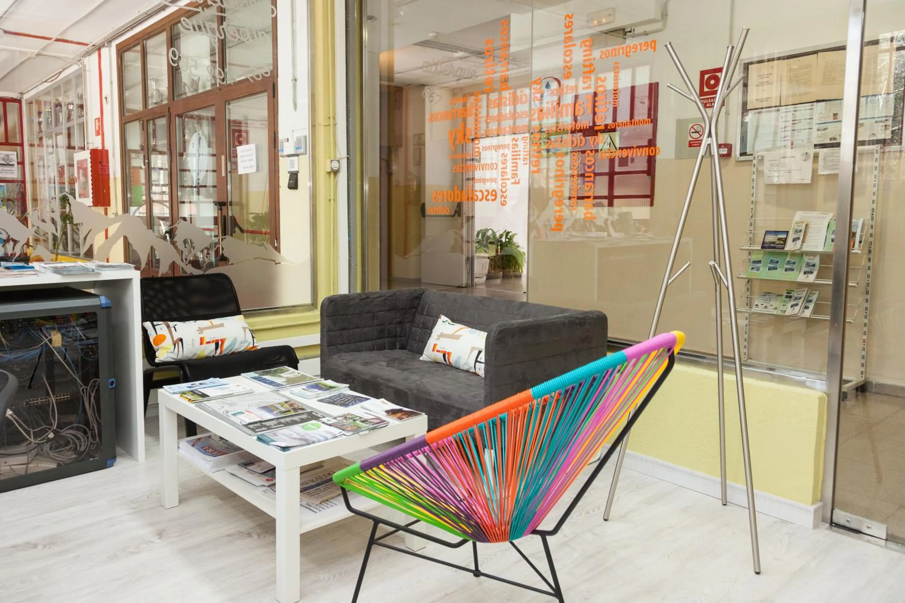 Lobby or reception in Residencia Albergue Jaca