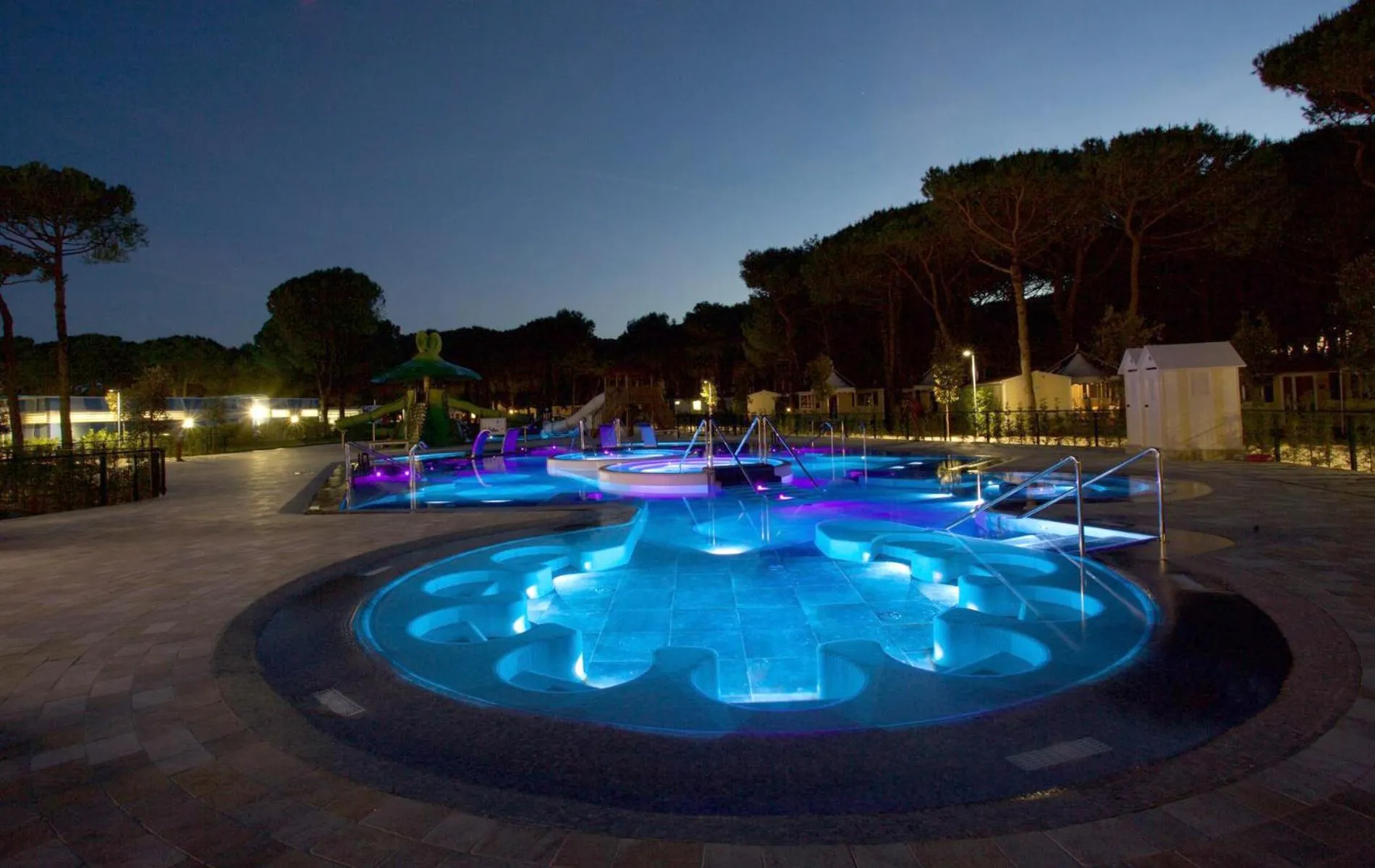 Pool view in Camping Village Cavallino