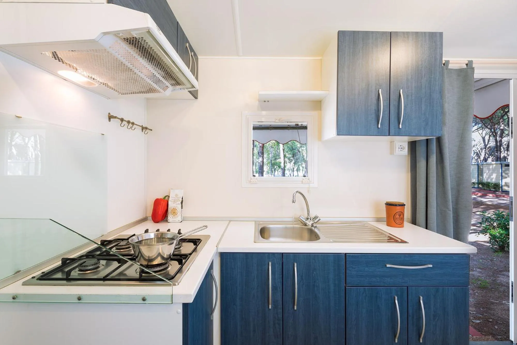 Kitchen or kitchenette in Camping Village Cavallino