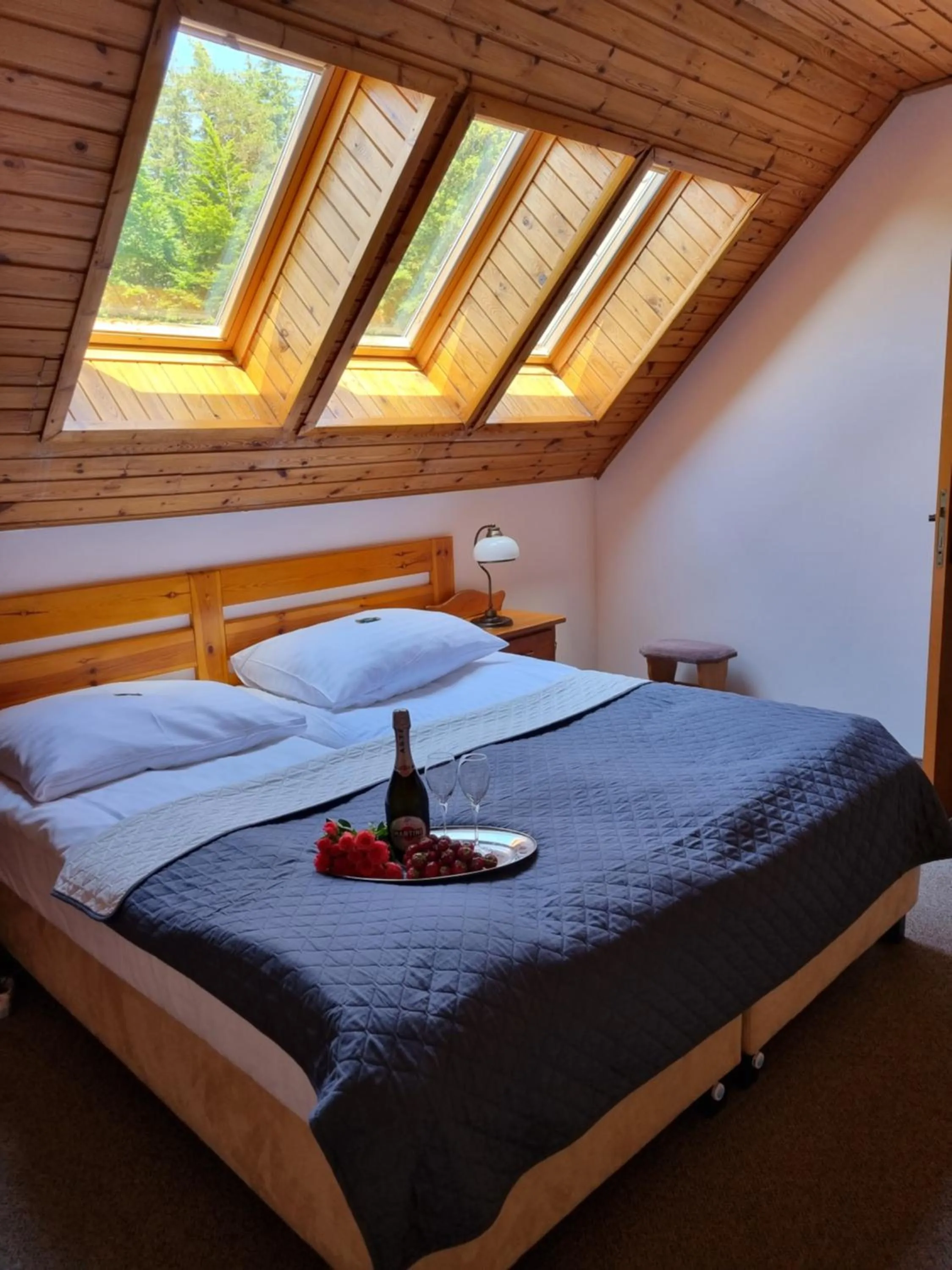 Bed in Hotel Karkonosze