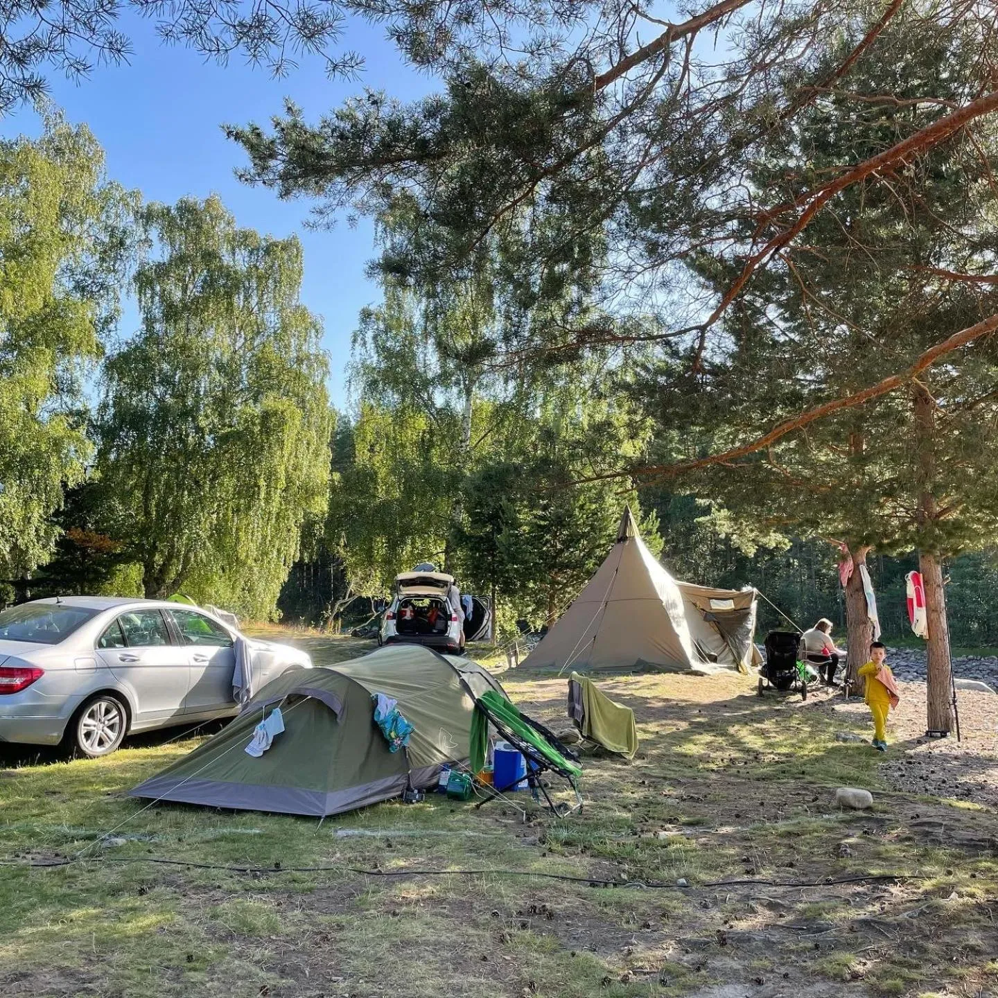 People in Sandviken Camping