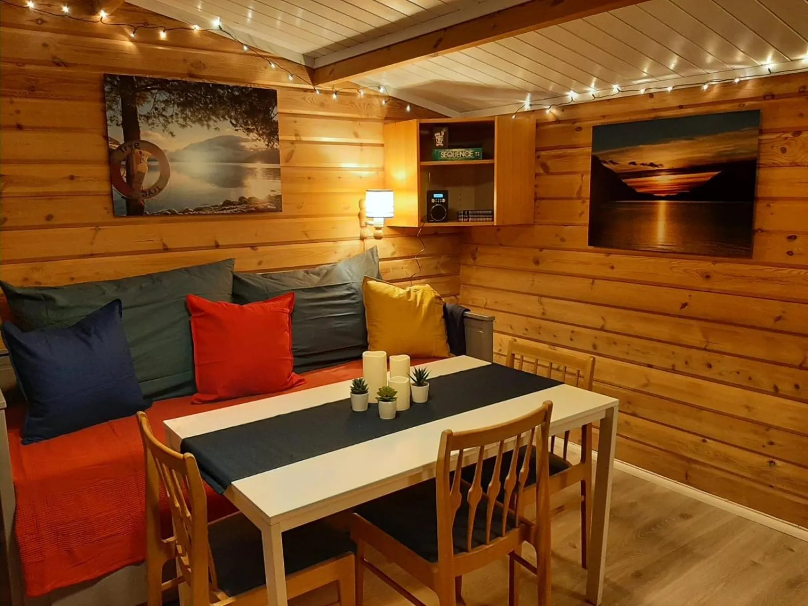 Living room in Sandviken Camping