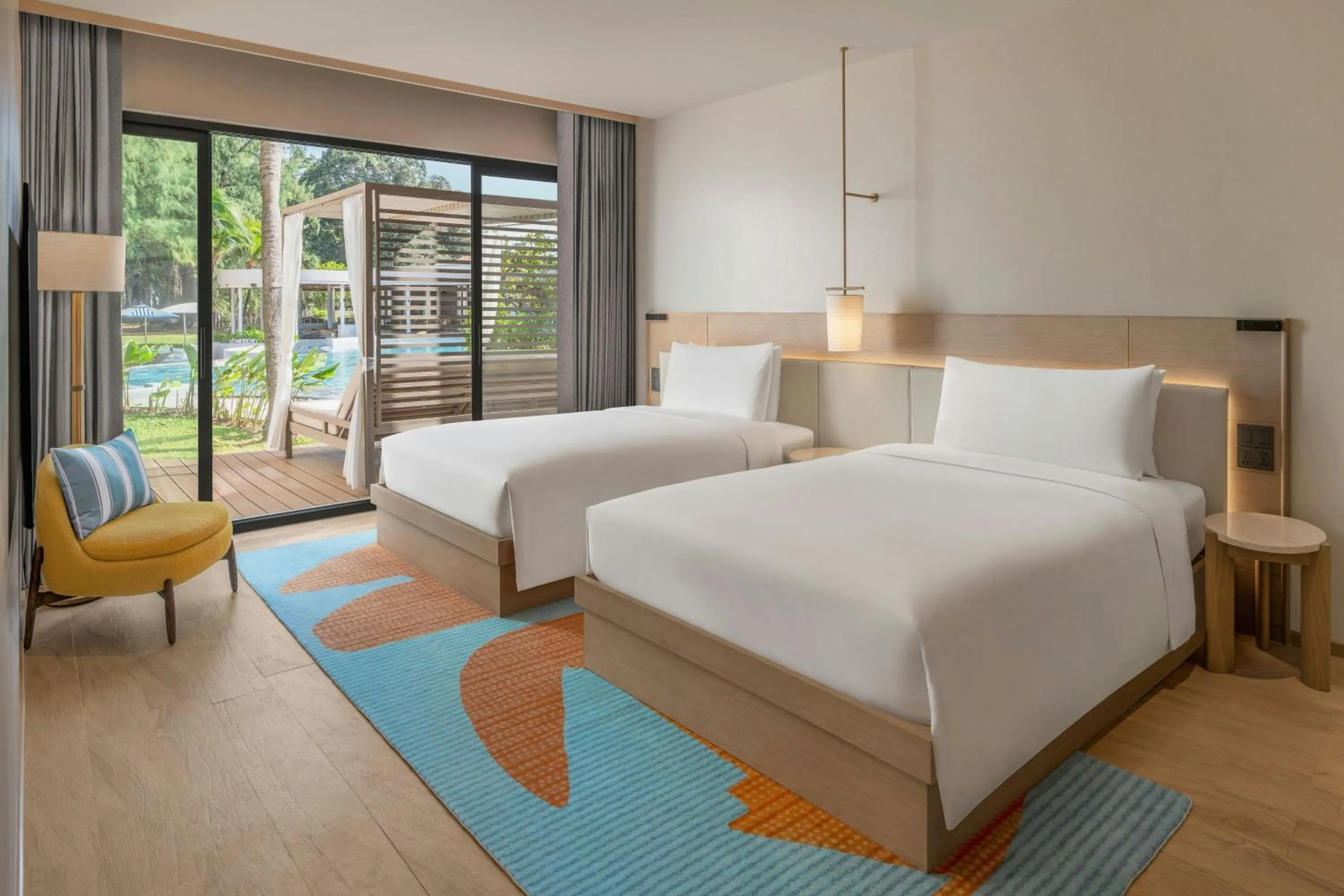 Bedroom, Bed in Le Meridien Phuket Mai Khao Beach Resort