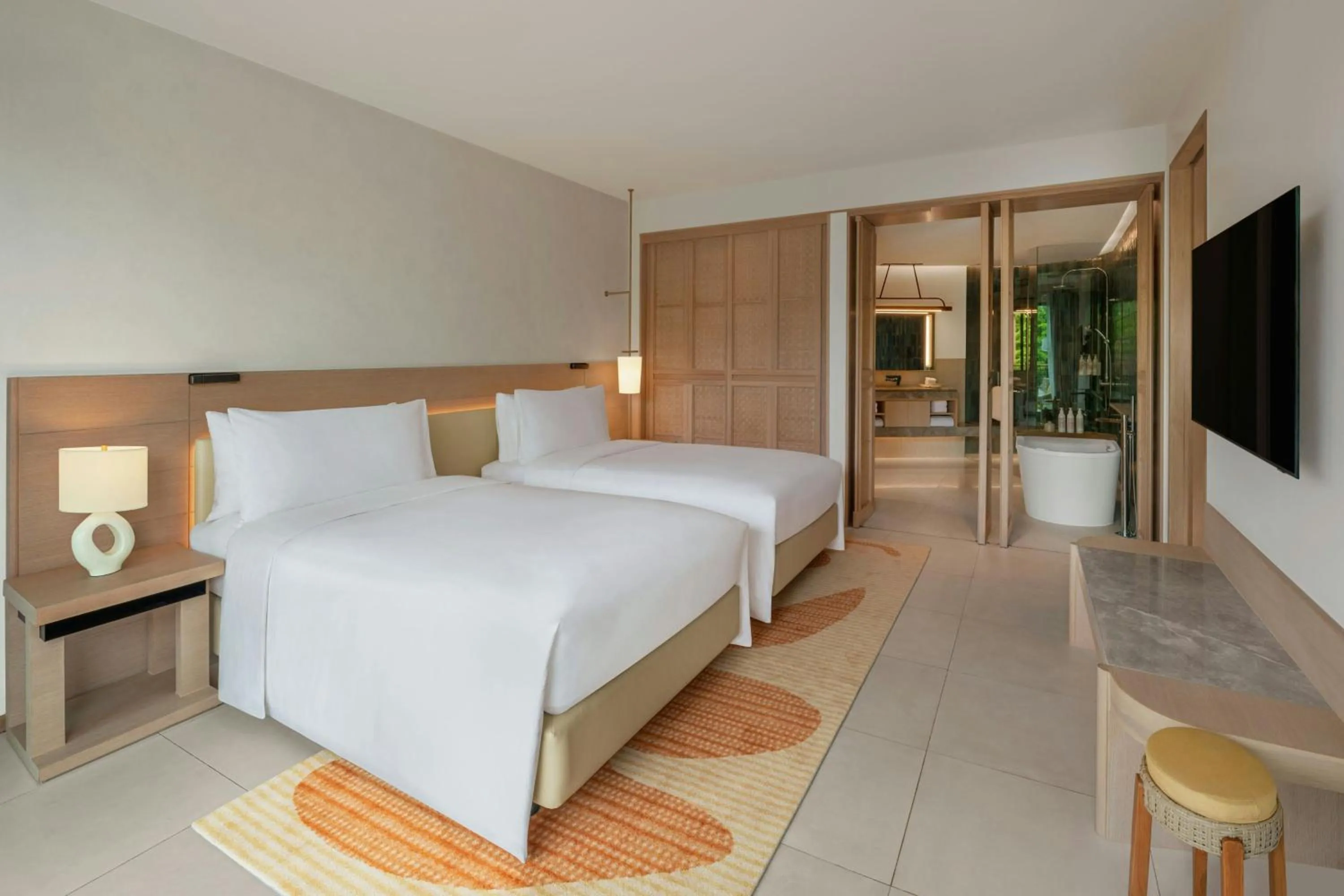 Bedroom, Bed in Le Meridien Phuket Mai Khao Beach Resort