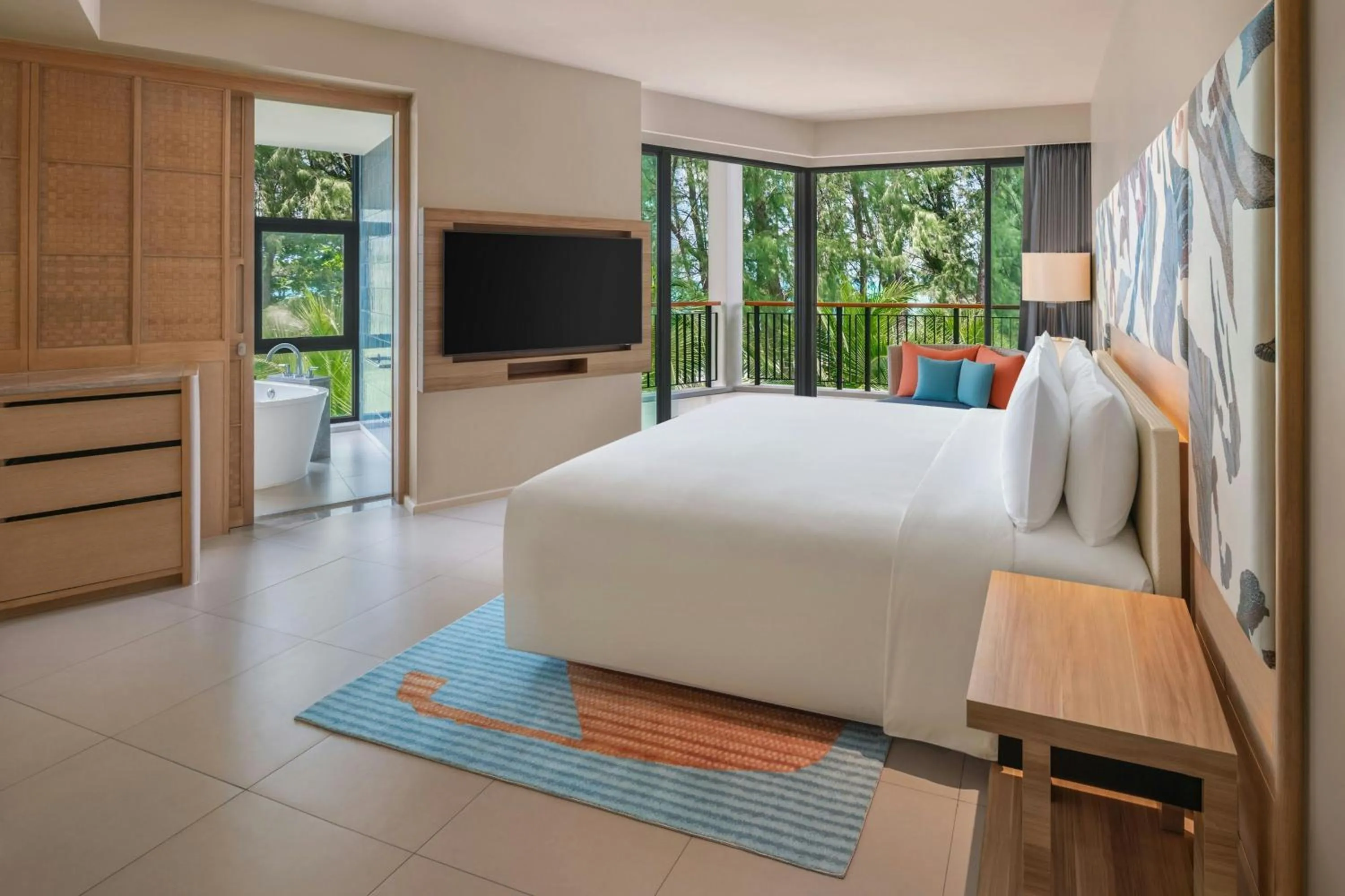 Photo of the whole room, Bed in Le Meridien Phuket Mai Khao Beach Resort
