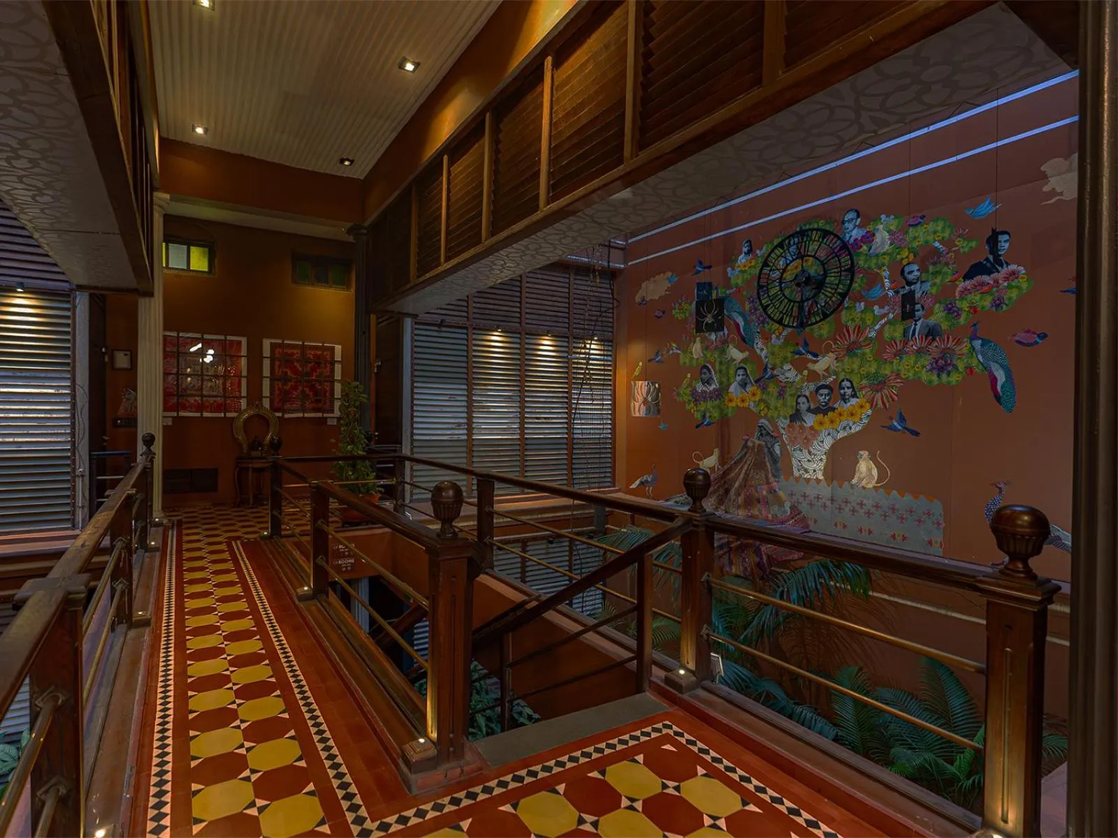 Inner courtyard view in The House of MG-A Heritage Hotel, Ahmedabad