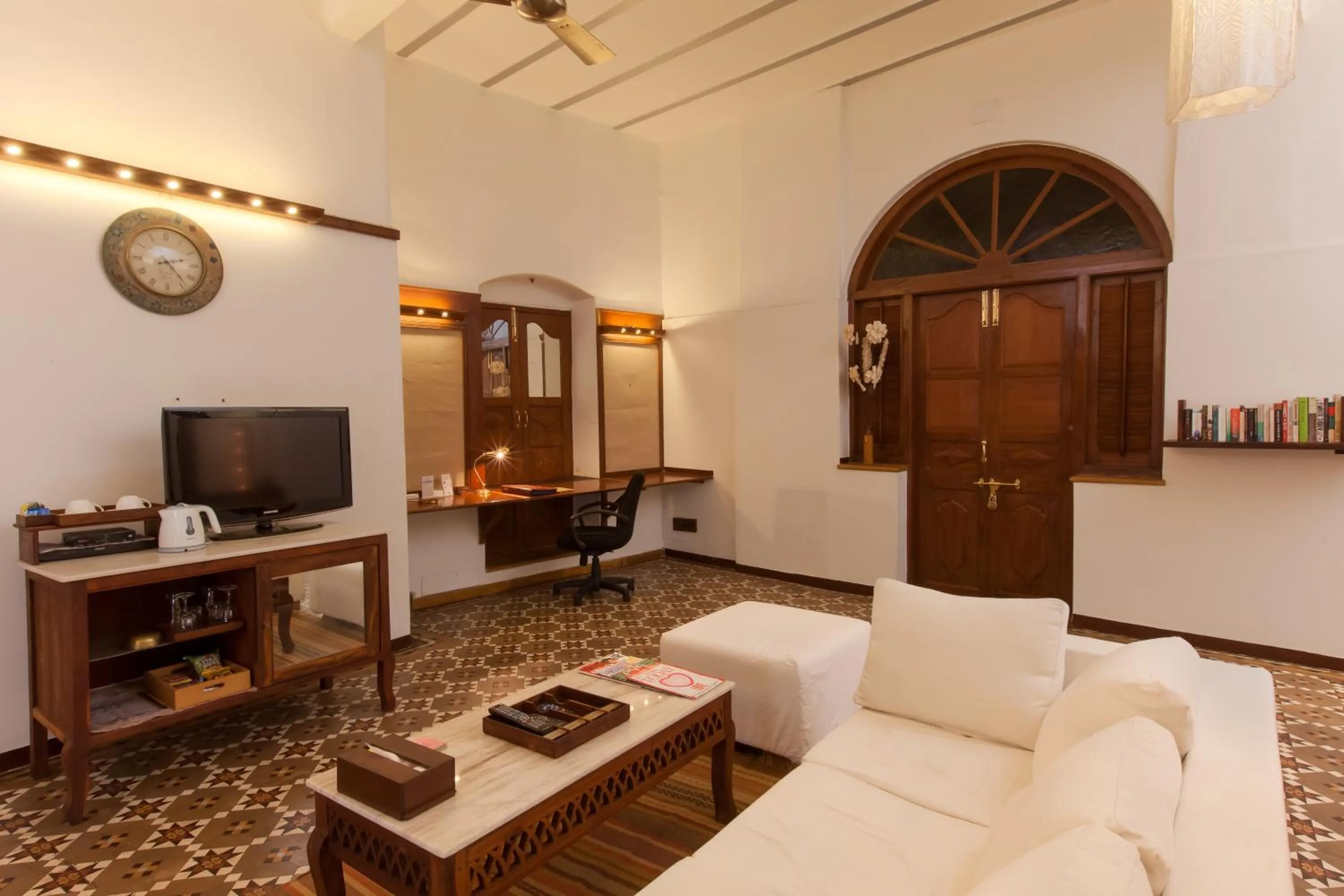 Living room in The House of MG-A Heritage Hotel, Ahmedabad