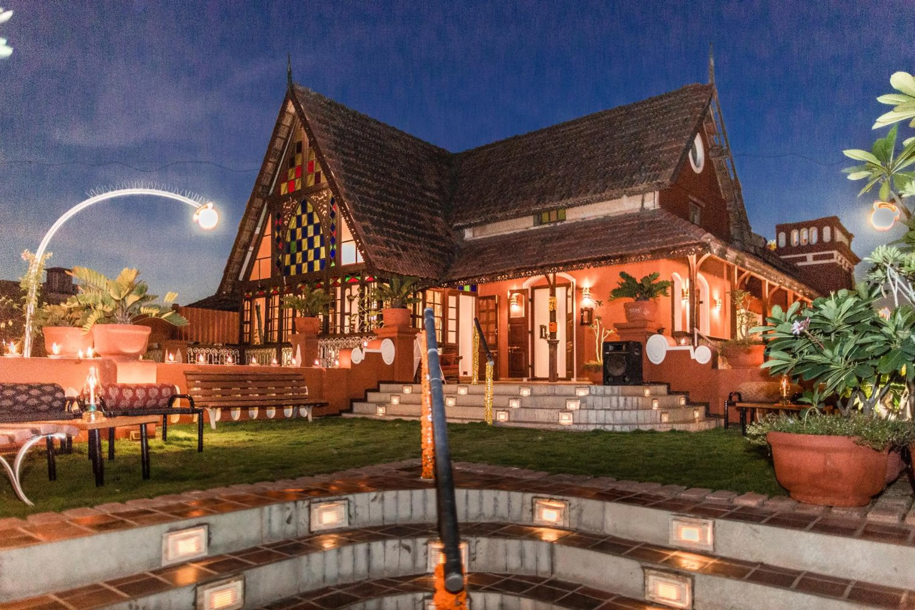 Garden in The House of MG-A Heritage Hotel, Ahmedabad