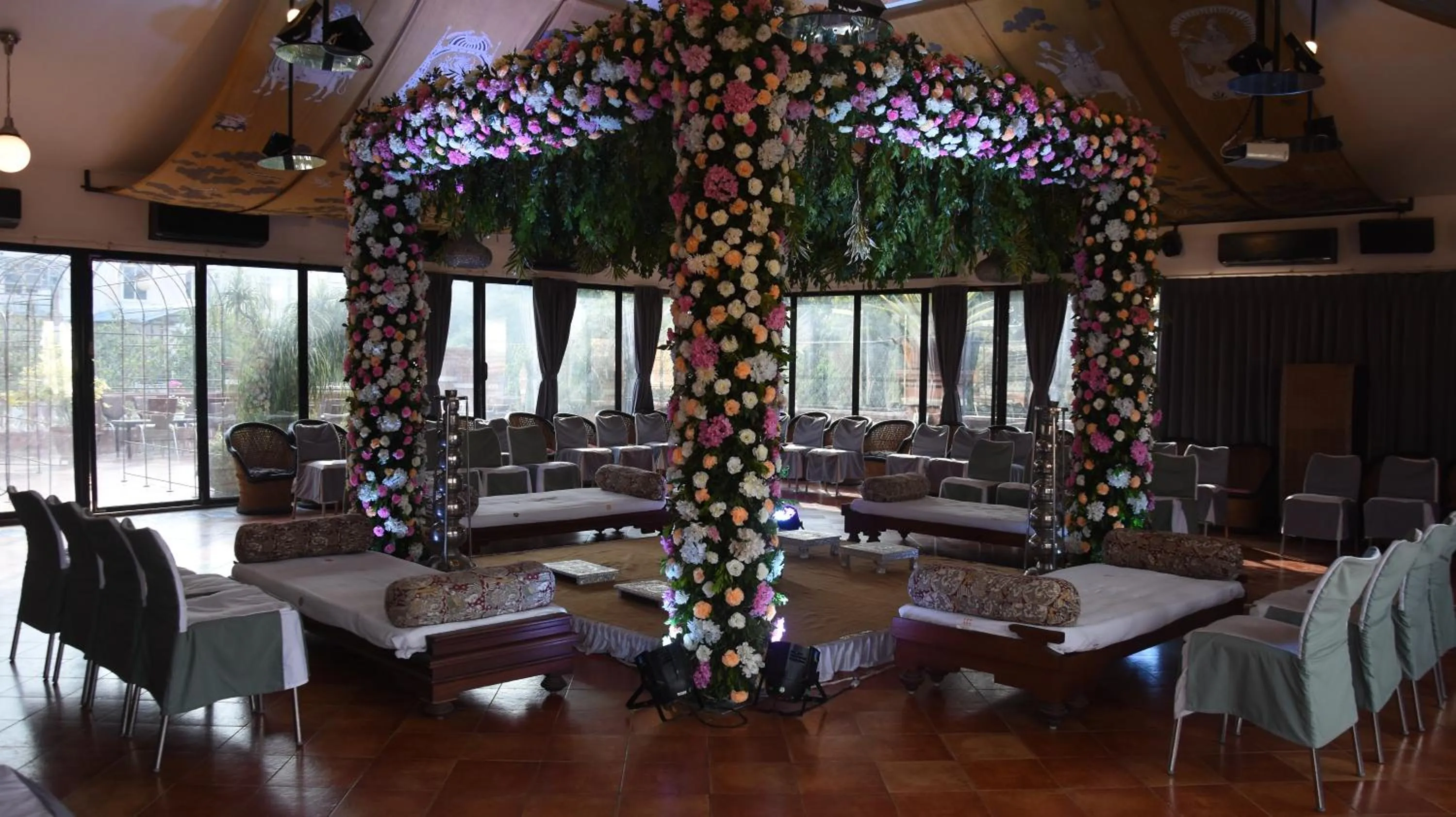 Decorative detail in The House of MG-A Heritage Hotel, Ahmedabad