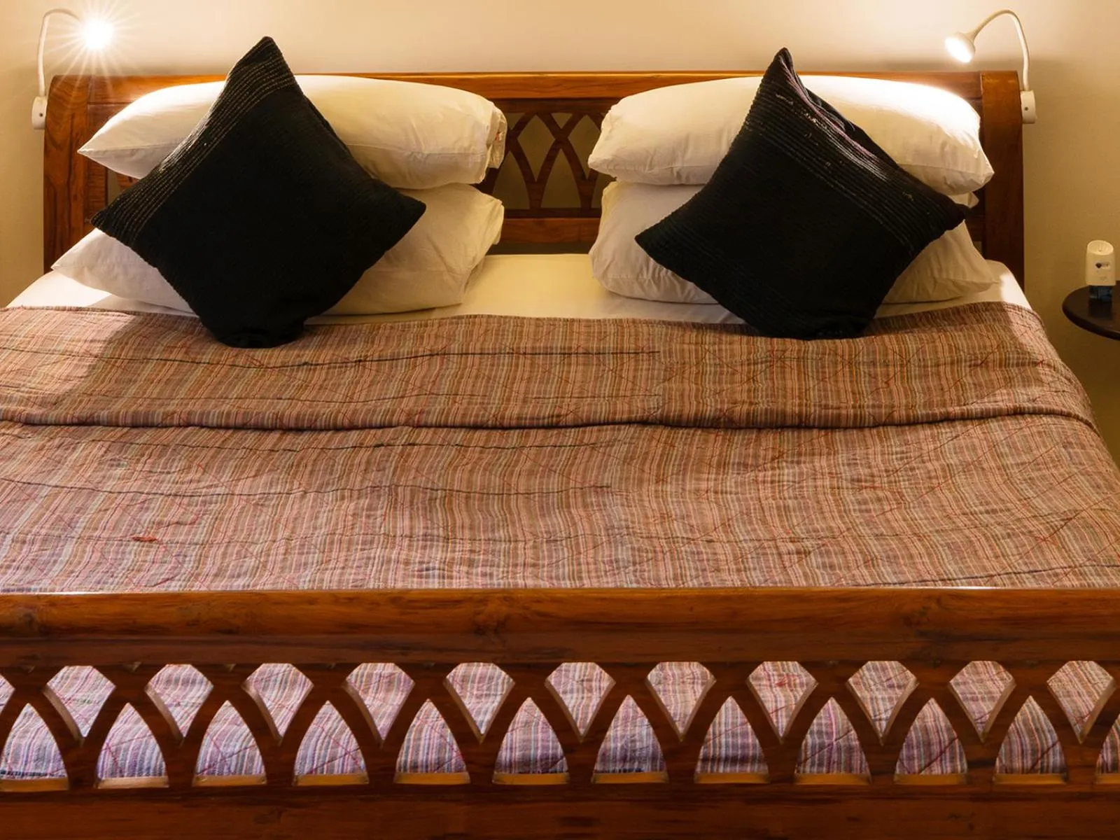 Bed in The House of MG-A Heritage Hotel, Ahmedabad