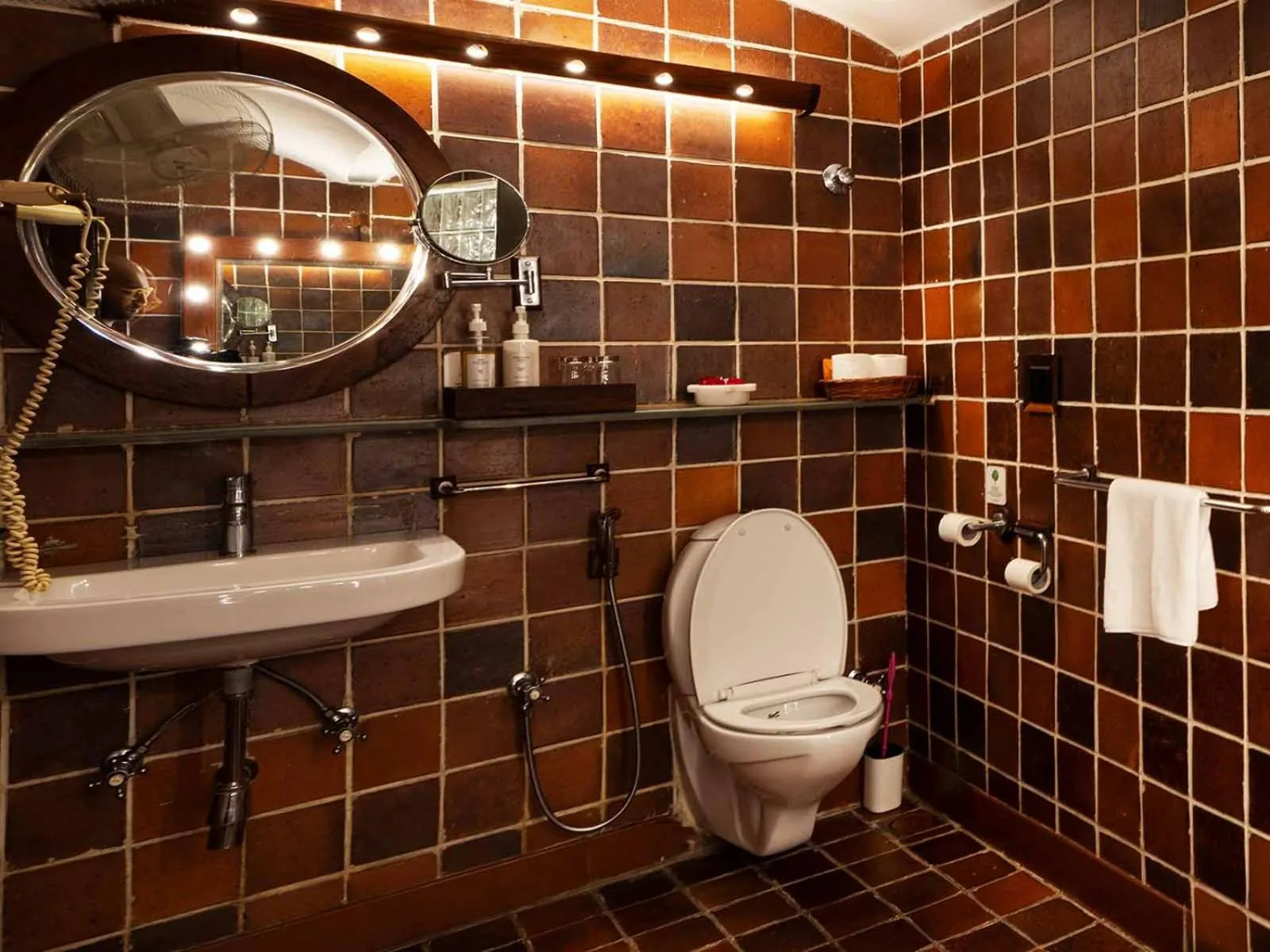 Bathroom in The House of MG-A Heritage Hotel, Ahmedabad