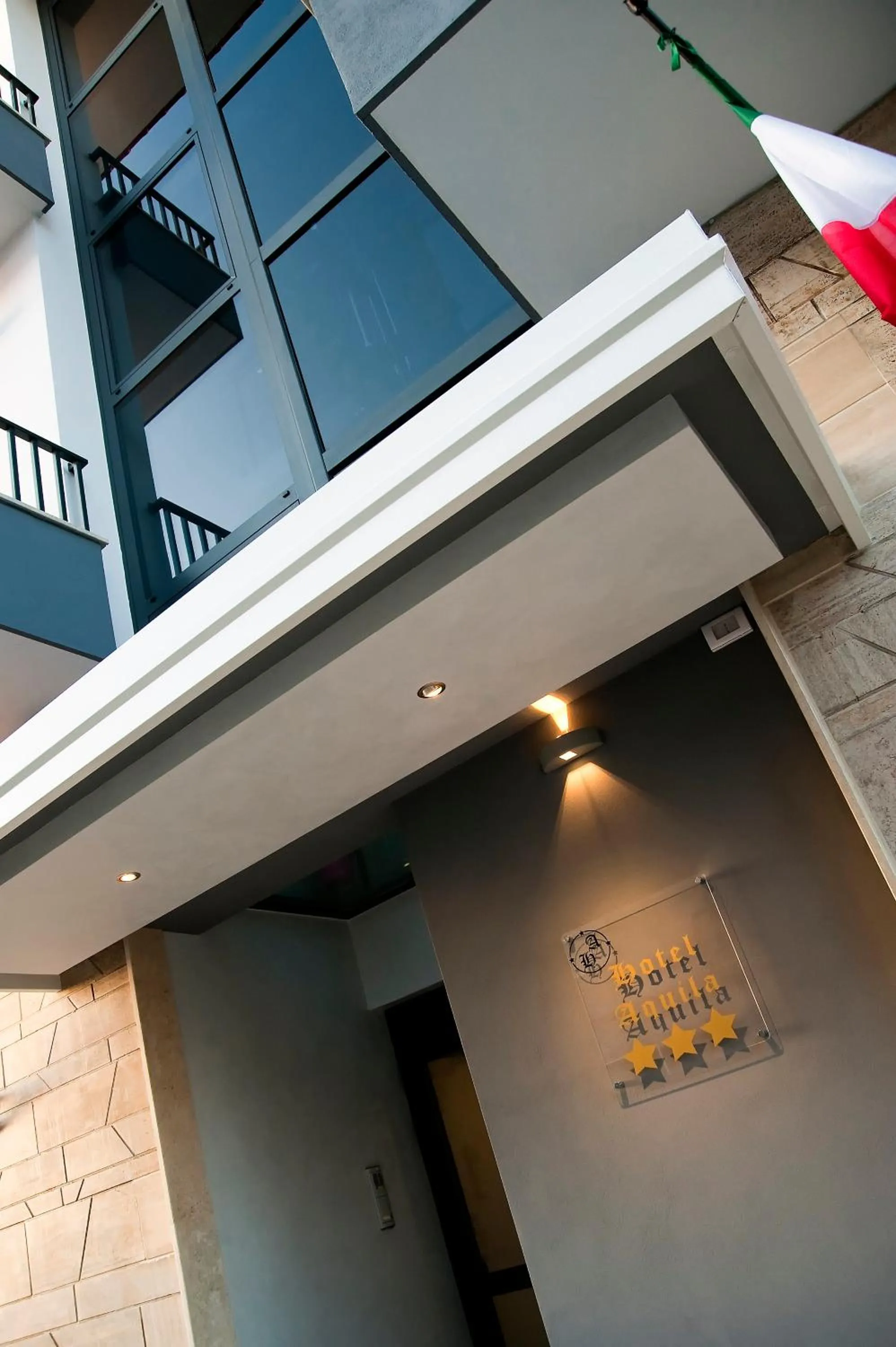 Facade/entrance in Hotel Aquila