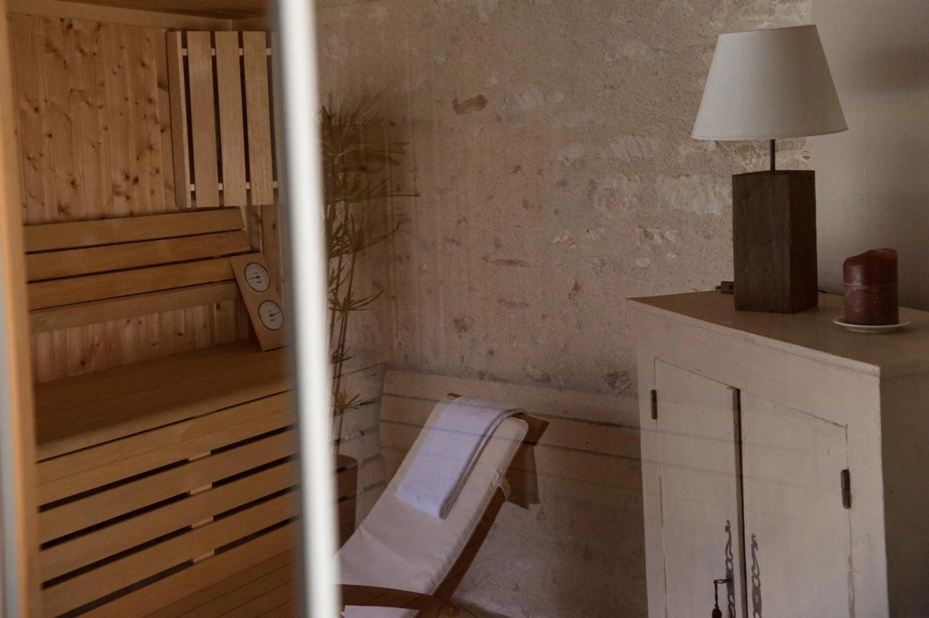 Sauna in Logis Hôtel Restaurant Relais de la Mothe