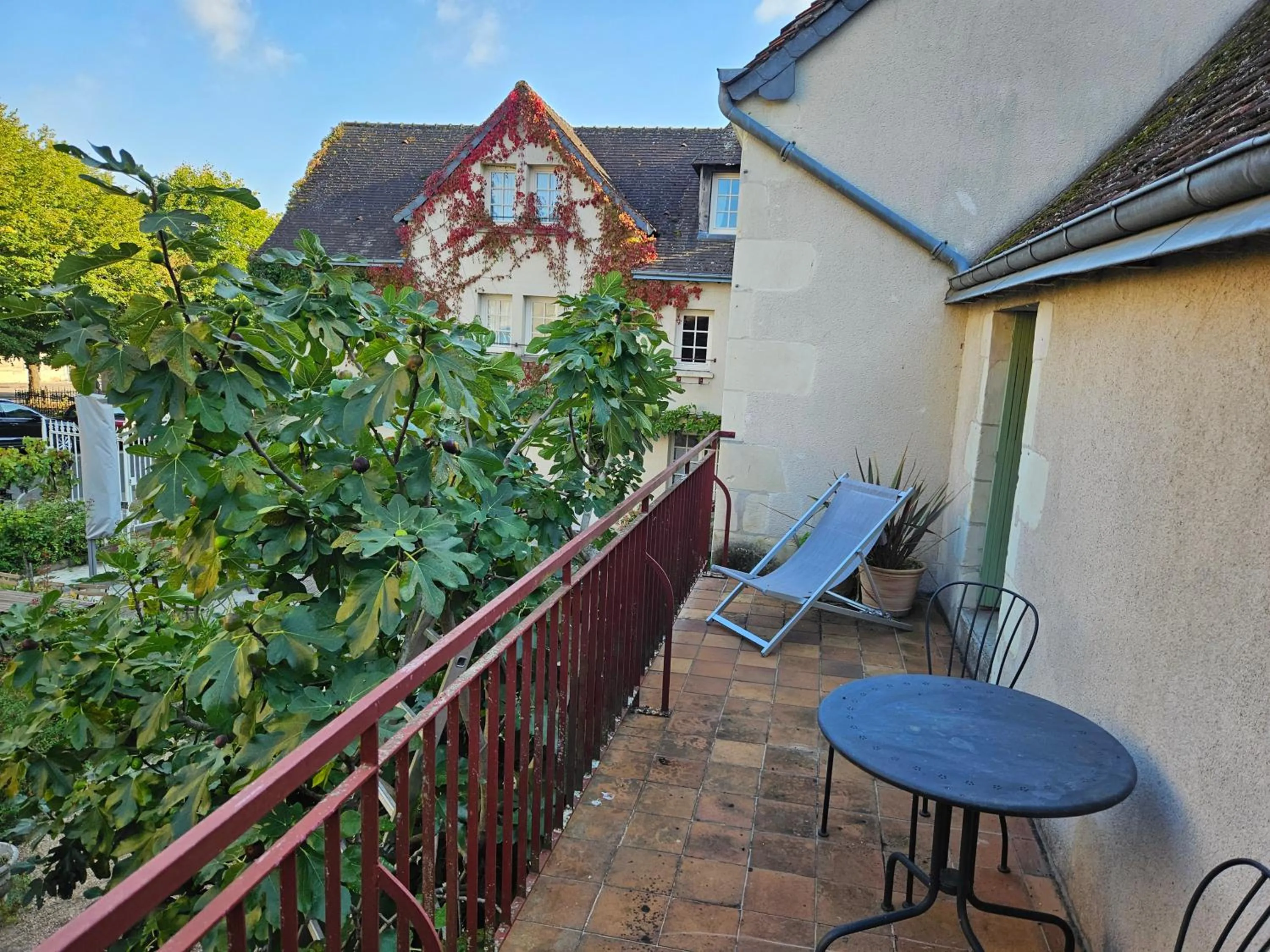 Balcony/Terrace in Logis Hôtel Restaurant Relais de la Mothe