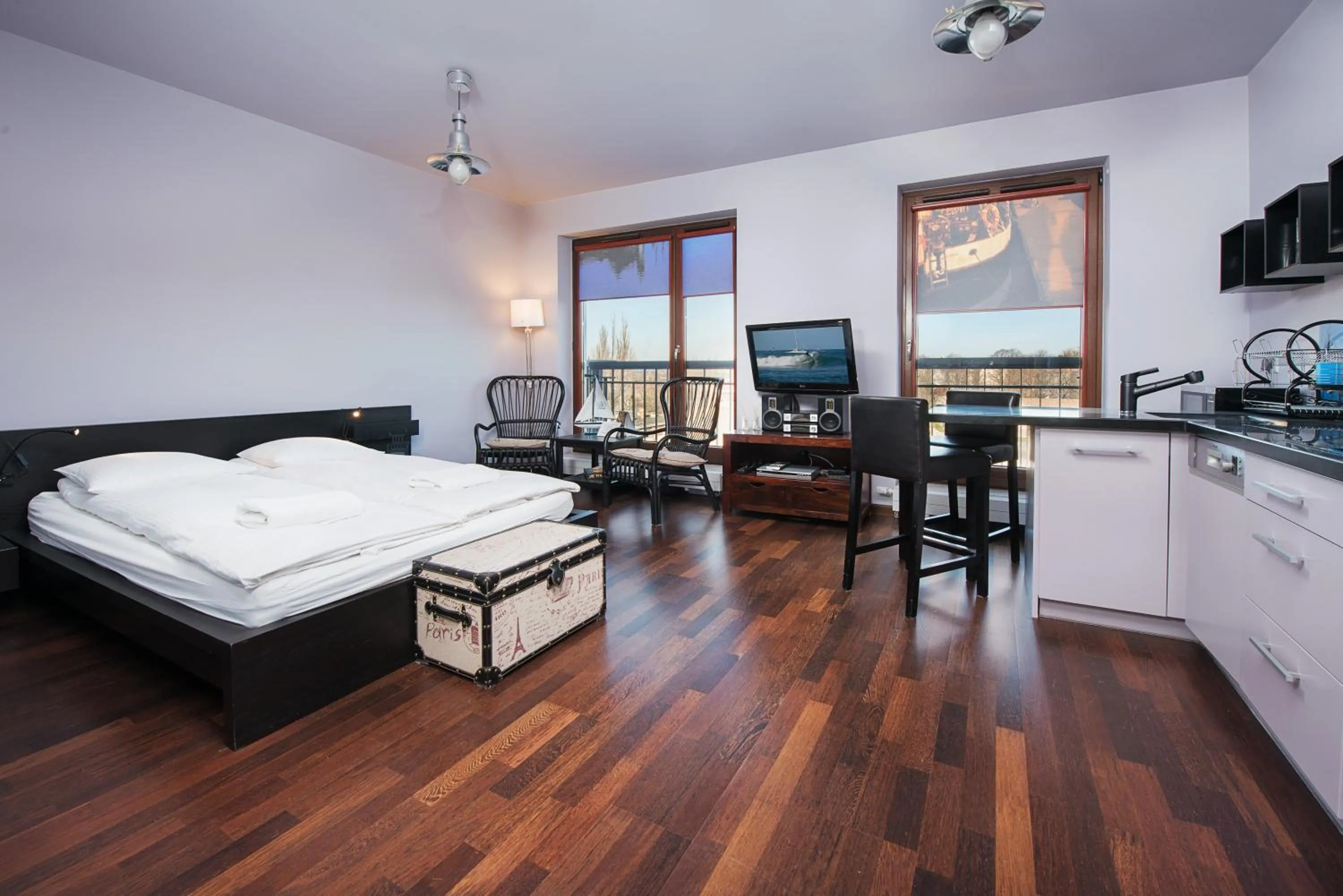 Photo of the whole room, Bed in Apartamenty Apartinfo Szafarnia