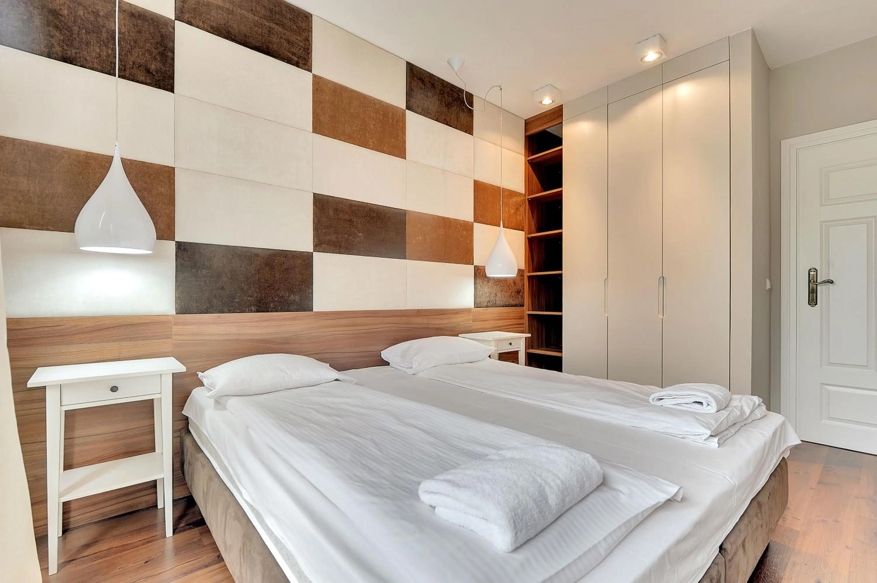 Bedroom, Bed in Apartamenty Apartinfo Szafarnia