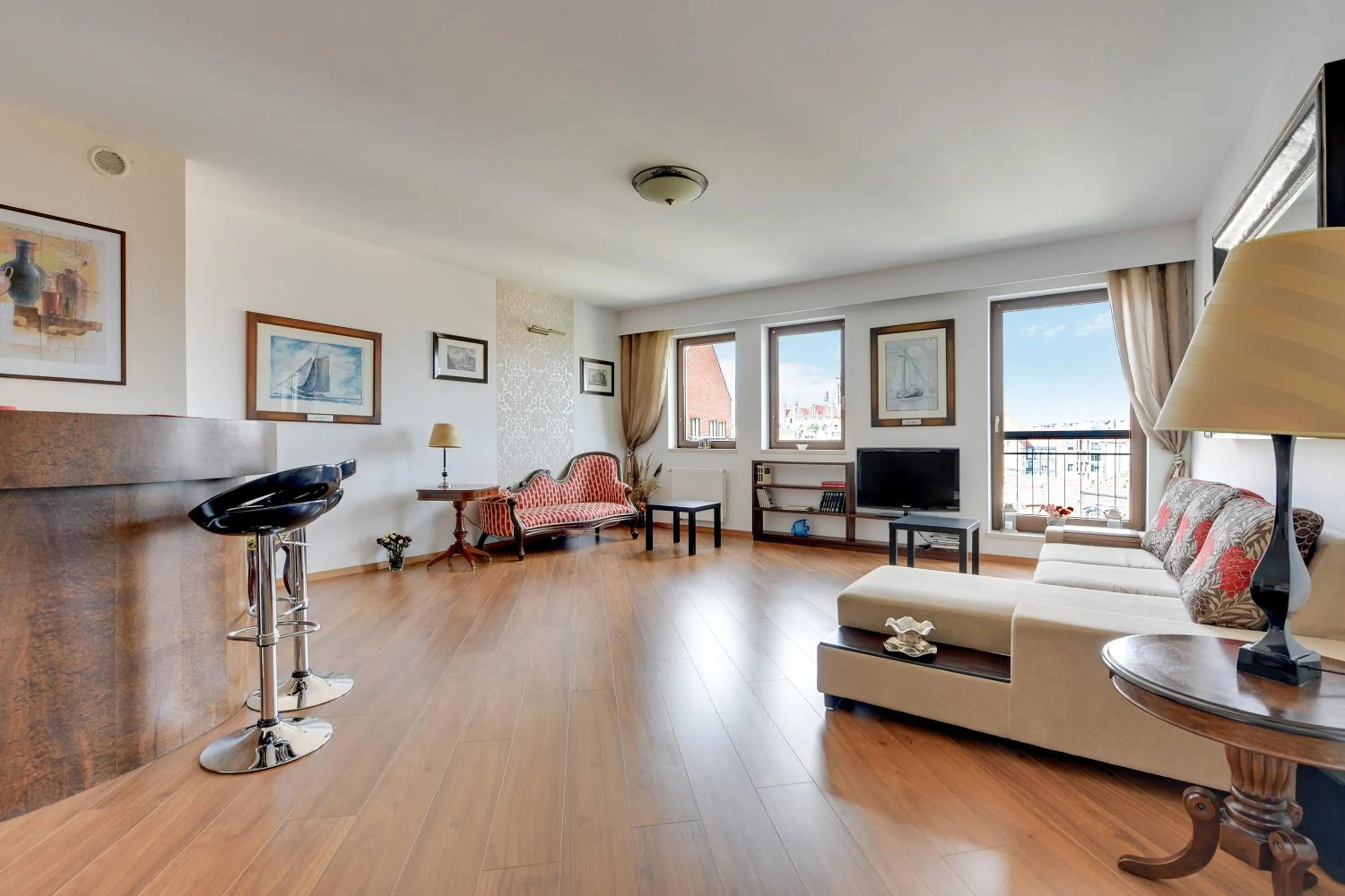 Living room in Apartamenty Apartinfo Szafarnia