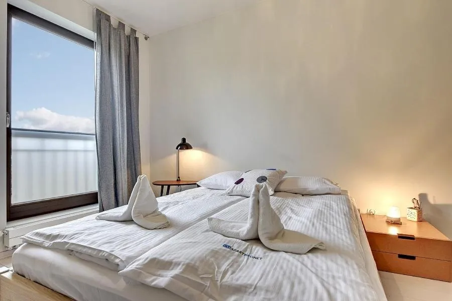 Bedroom, Bed in Apartamenty Apartinfo Szafarnia