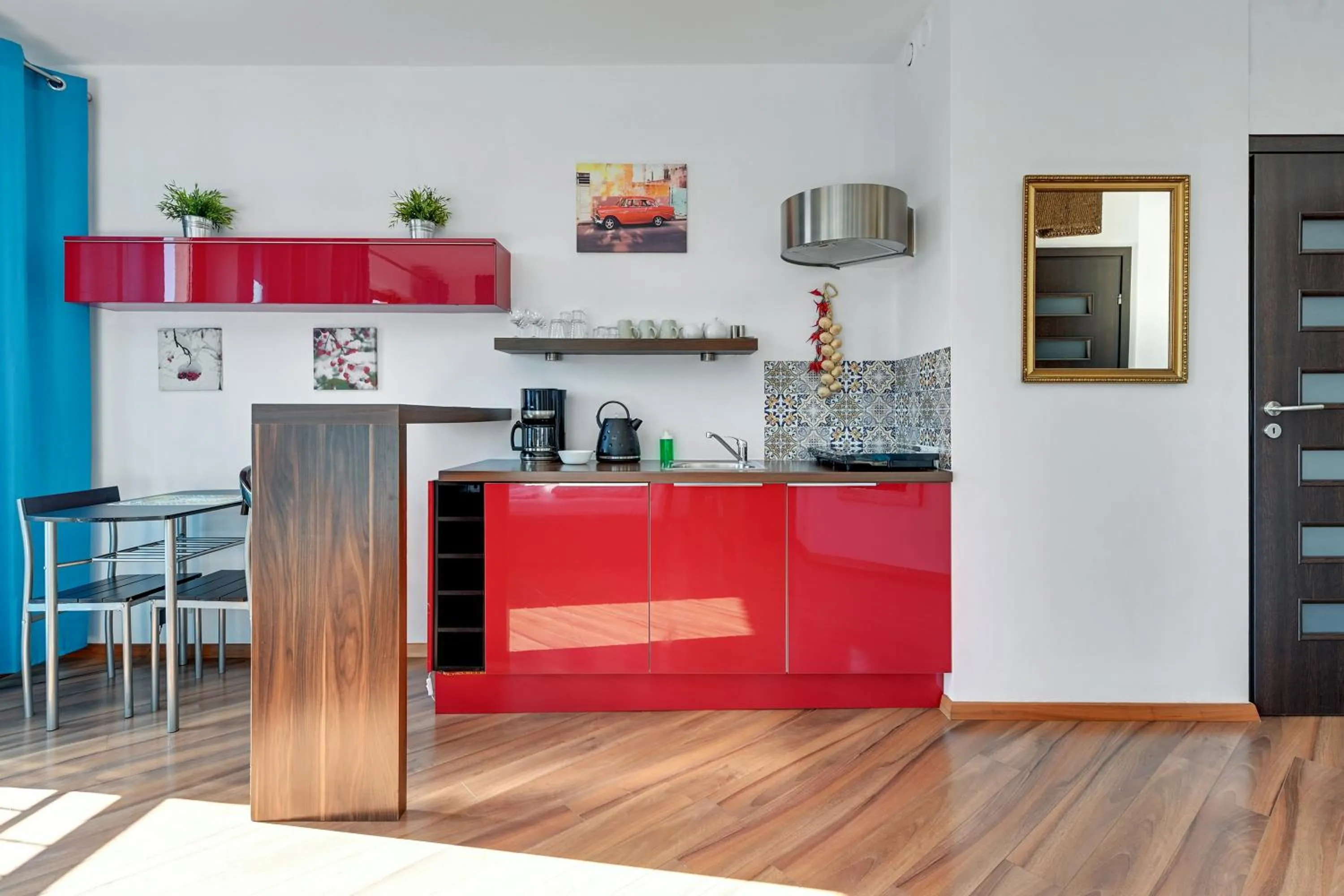 Kitchen or kitchenette in Apartamenty Apartinfo Szafarnia