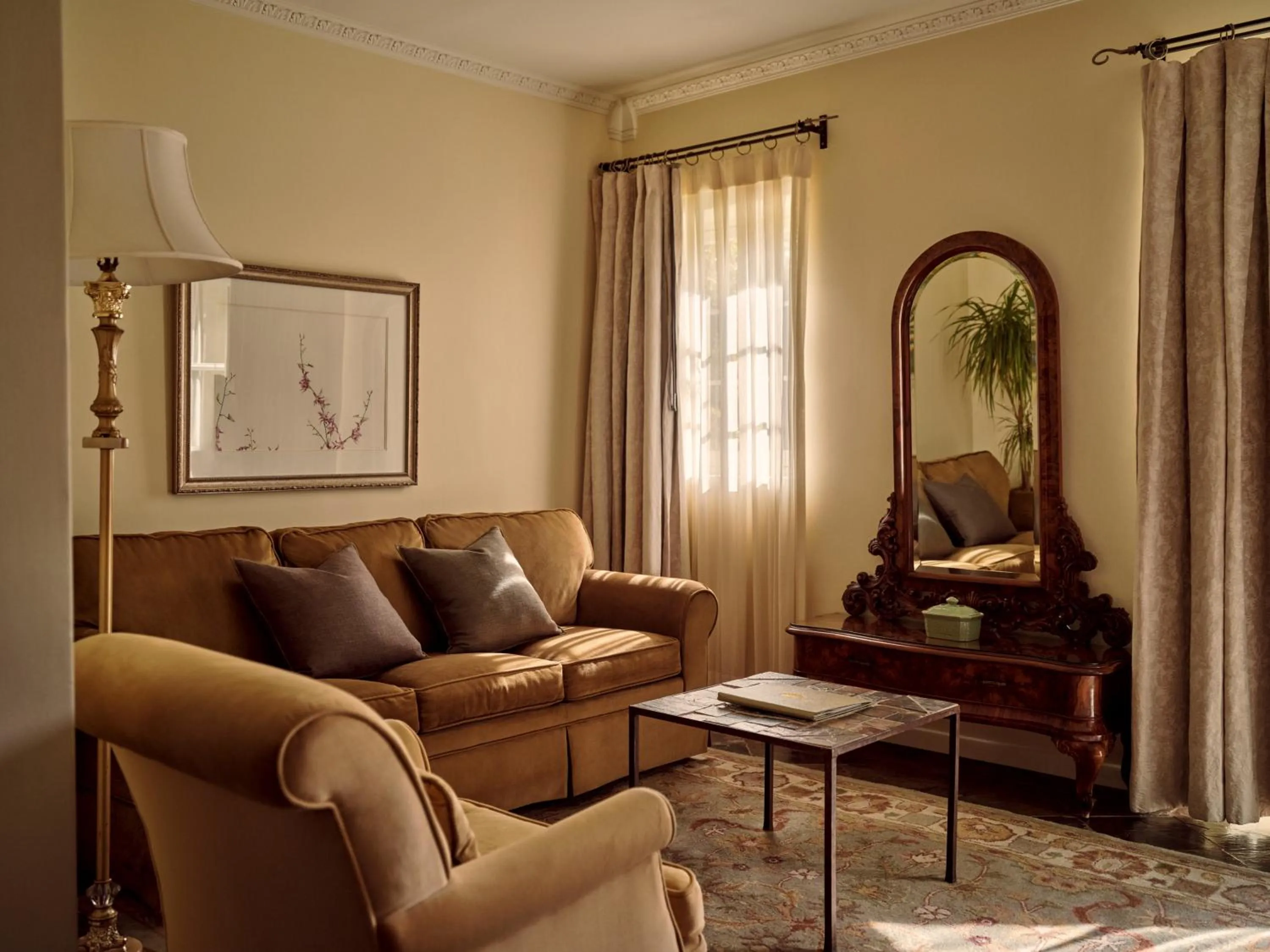 Seating area in The Willows Palm Springs