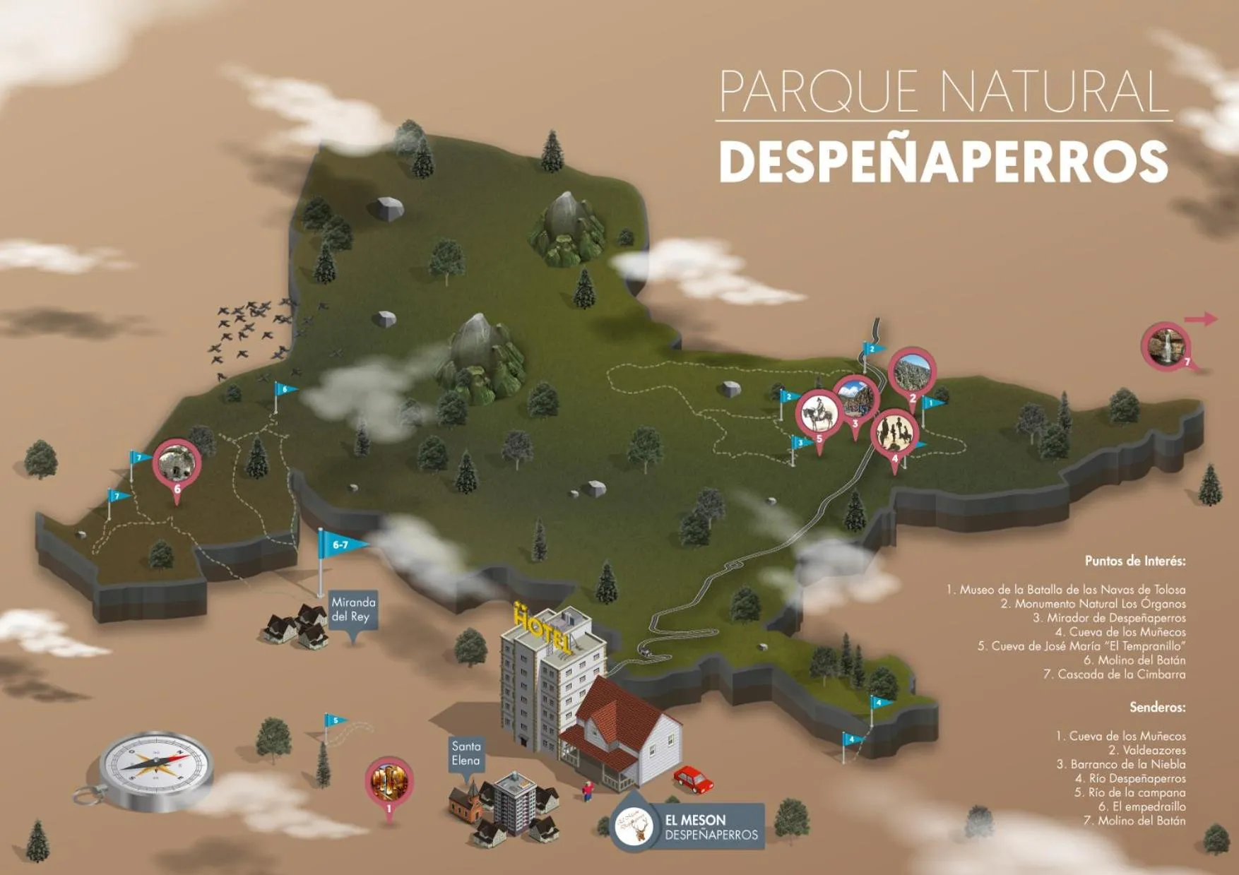 Nearby landmark in El Mesón de Despeñaperros