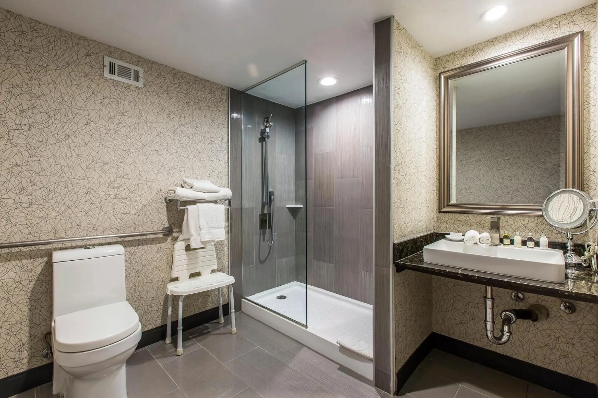 Bathroom in voco Laguna Hills by IHG