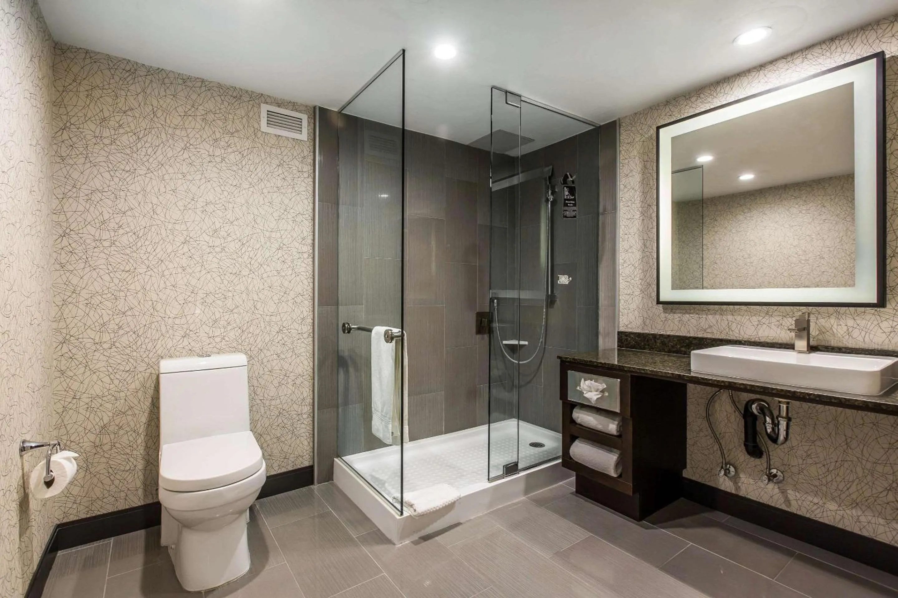 Bathroom in voco Laguna Hills by IHG