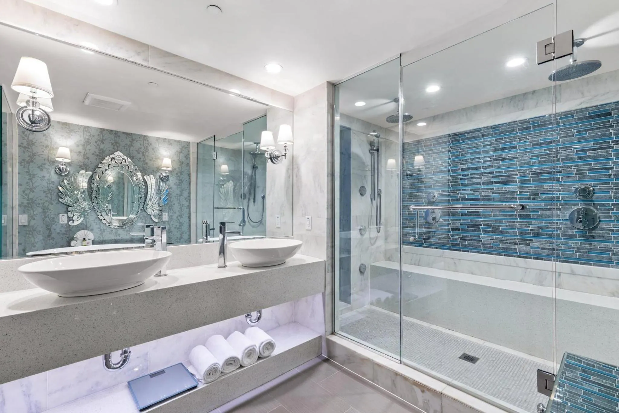 Bathroom in voco Laguna Hills by IHG