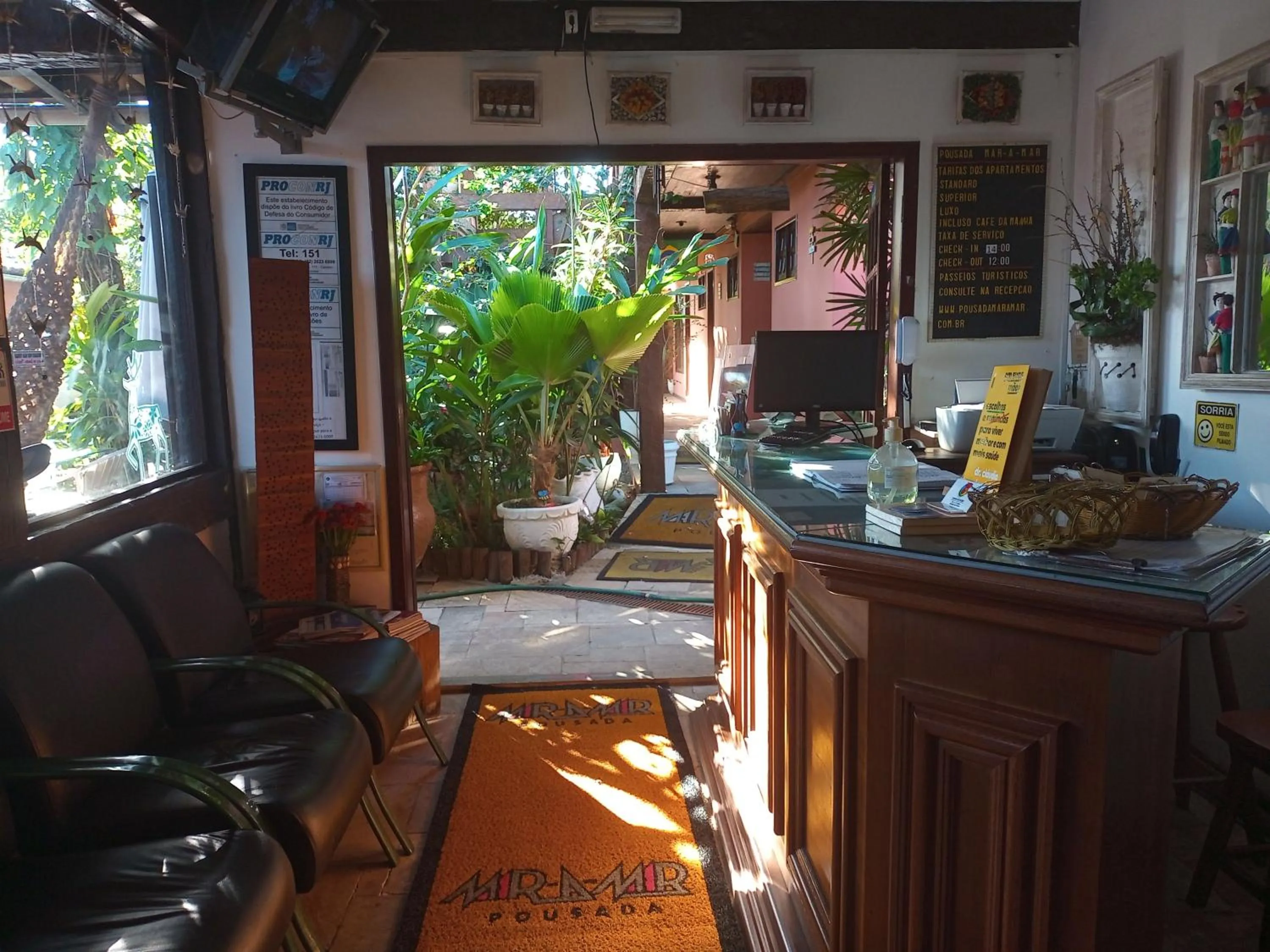 Lobby or reception in Pousada Mar a Mar
