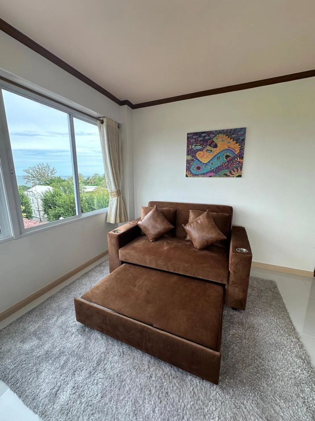 Living room, Bed in Thipurai Beach Hotel