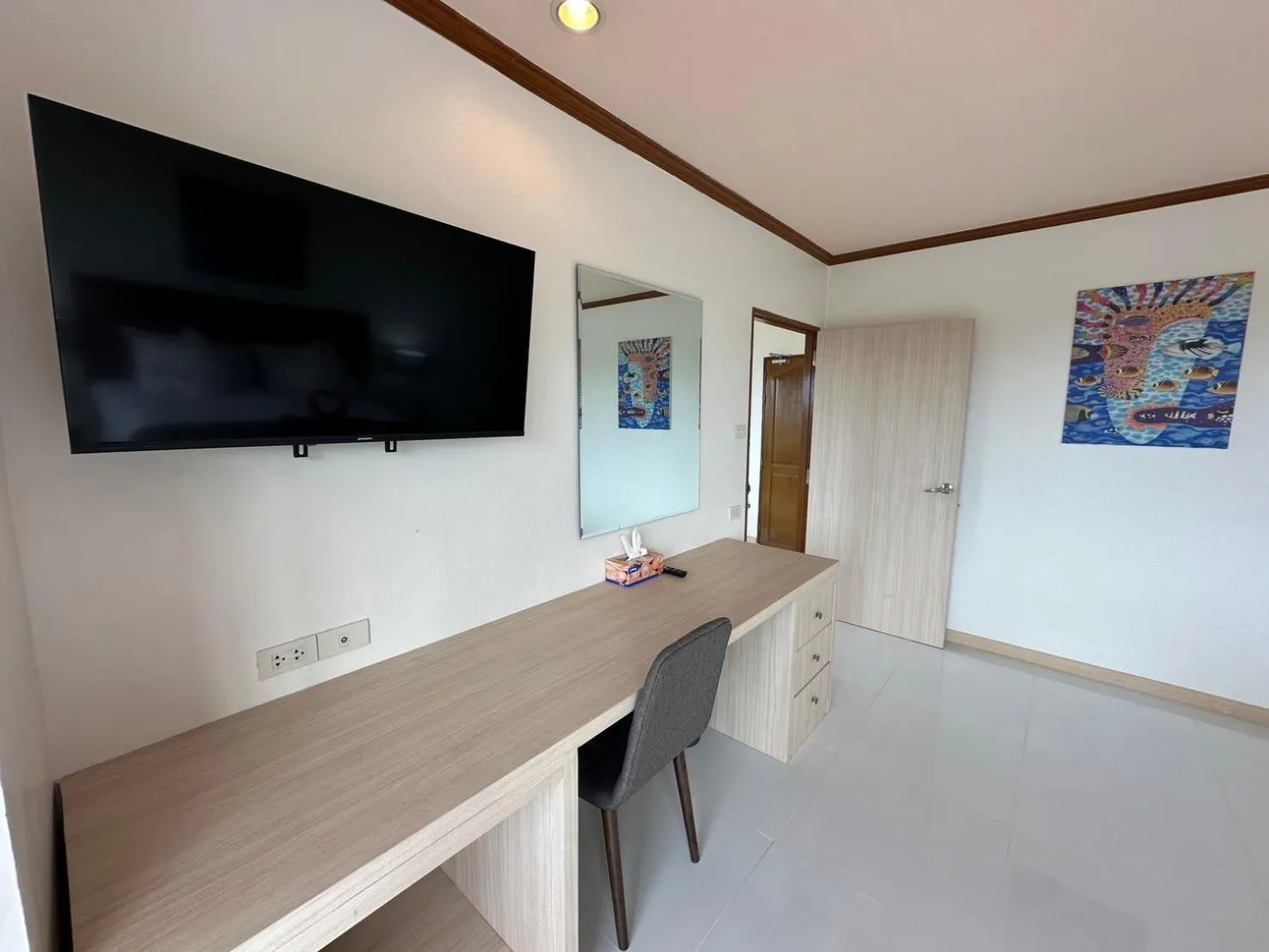 Bedroom in Thipurai Beach Hotel