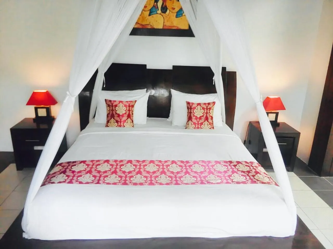 Bed in Villa Cantik Tresna