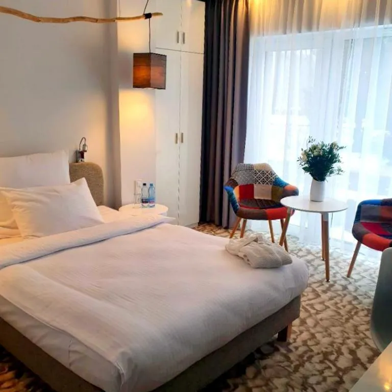 View (from property/room), Bed in West Baltic Resort Wellness & Spa